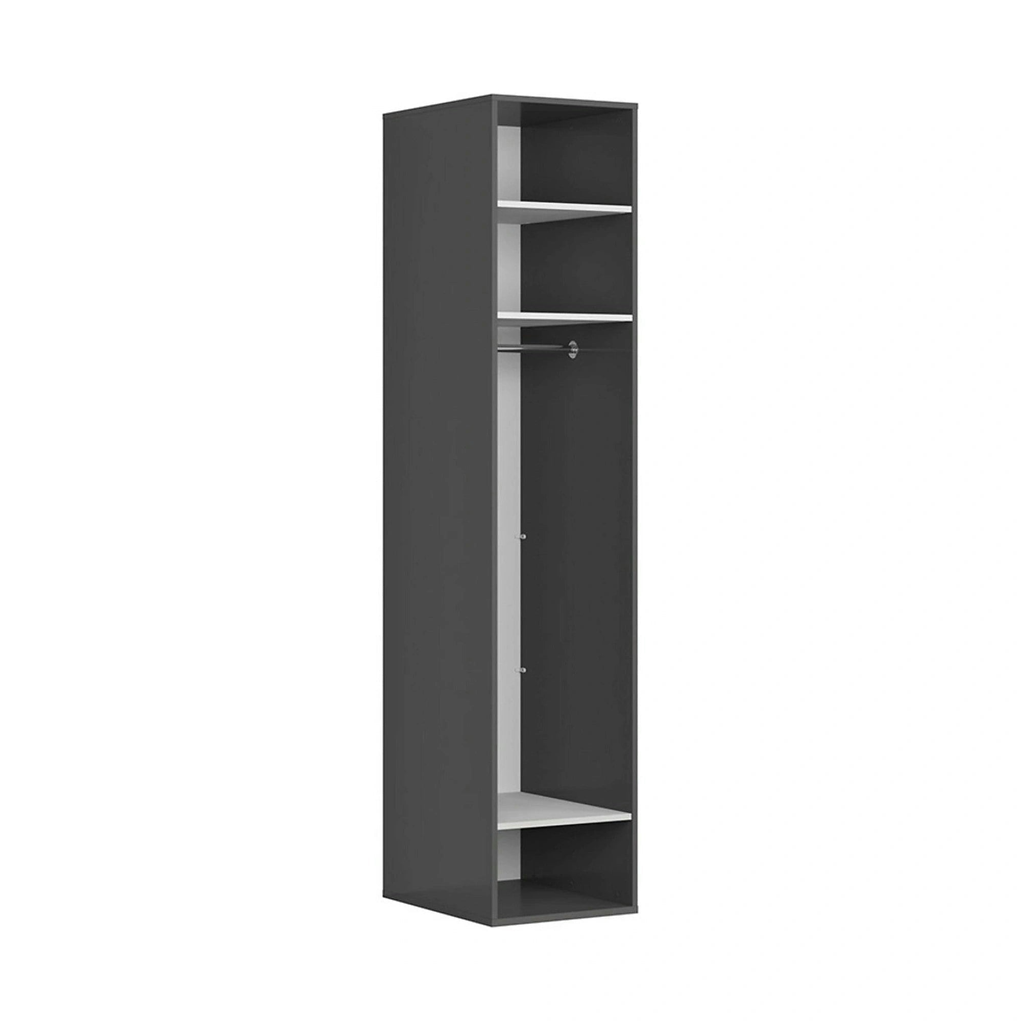 Dulap FLEX, gri grafit, PAL, cu o usa, 50x66x240 cm
