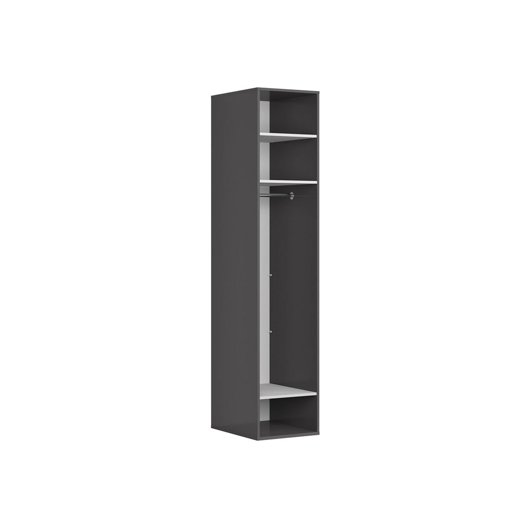 Dulap FLEX, gri grafit, PAL, cu o usa, 50x66x240 cm