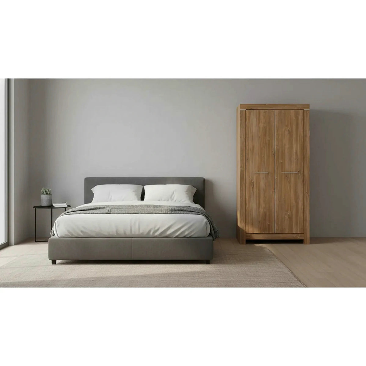 Dulap GENT, stejar stirling, PAL laminat, 98x58x201 cm