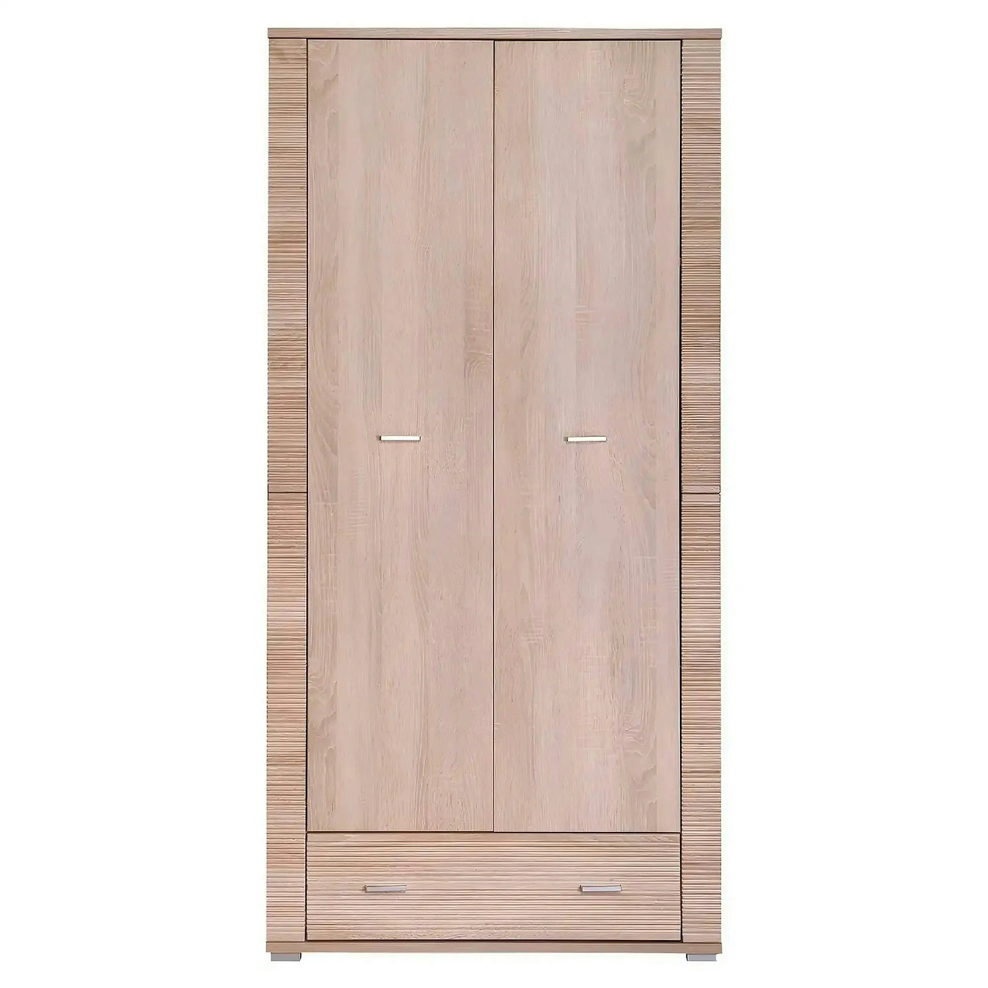 Dulap GRAND tip 3, stejar sonoma, PAL laminat, cu 2 usi si un sertar, 93x55x192 cm
