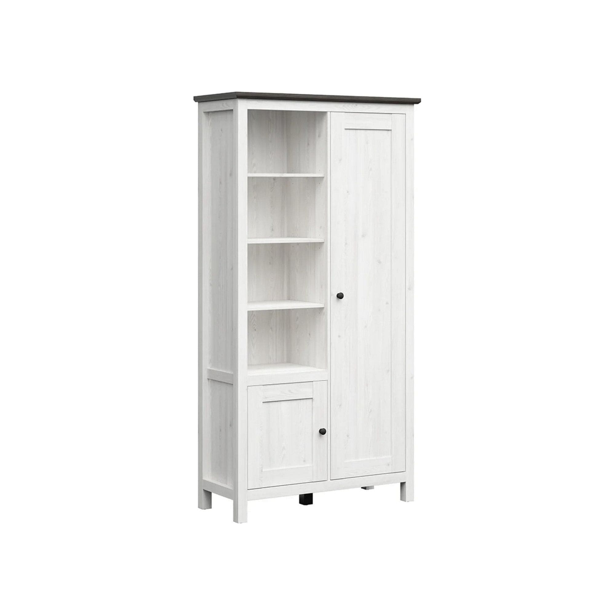 Dulap HESEN, gri deschis, PAL melaminat, cu 2 usi, 106x44x203 cm