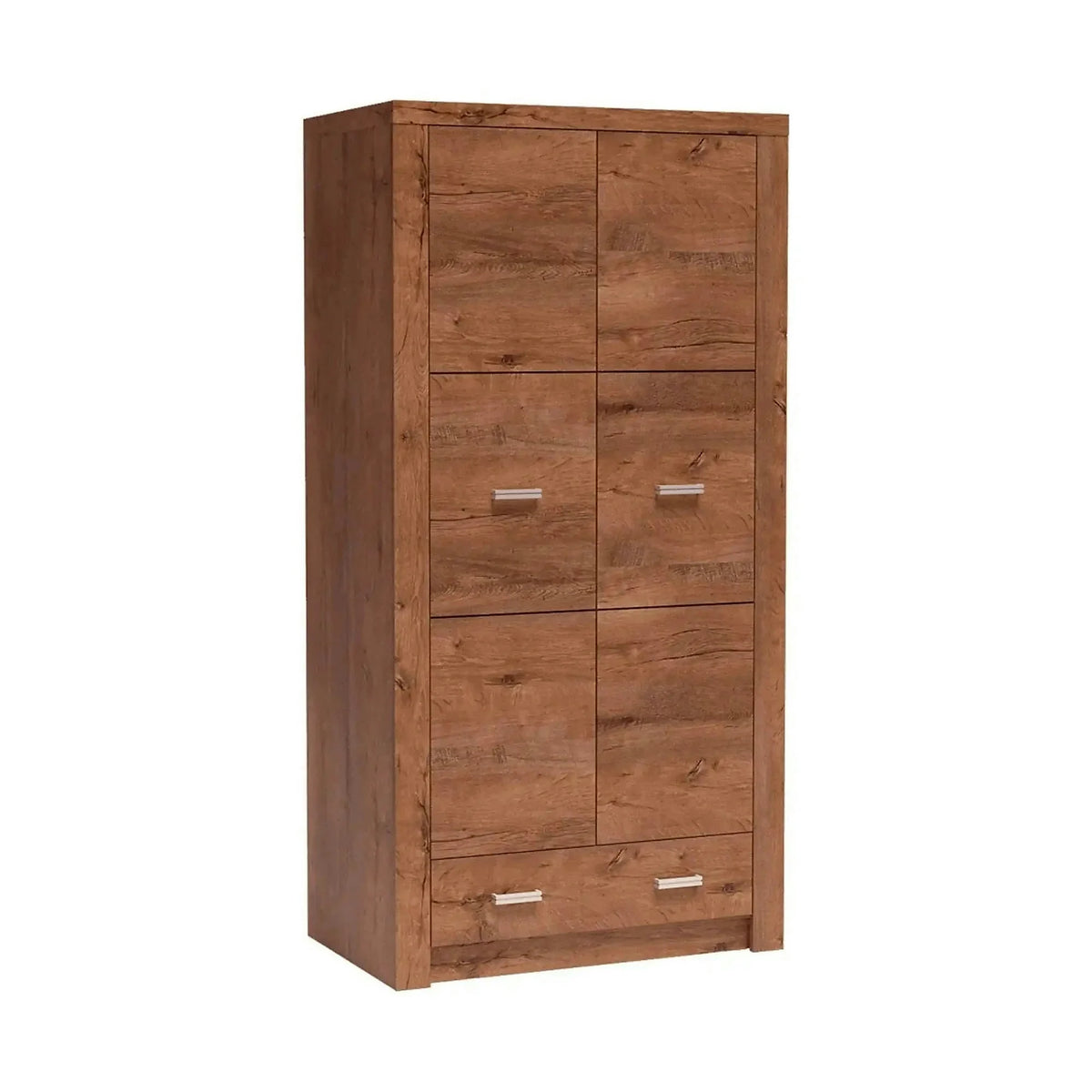 Dulap INFINITY I-01, frasin deschis, PAL melaminat, cu 2 usi si un sertar, 96x58x192 cm