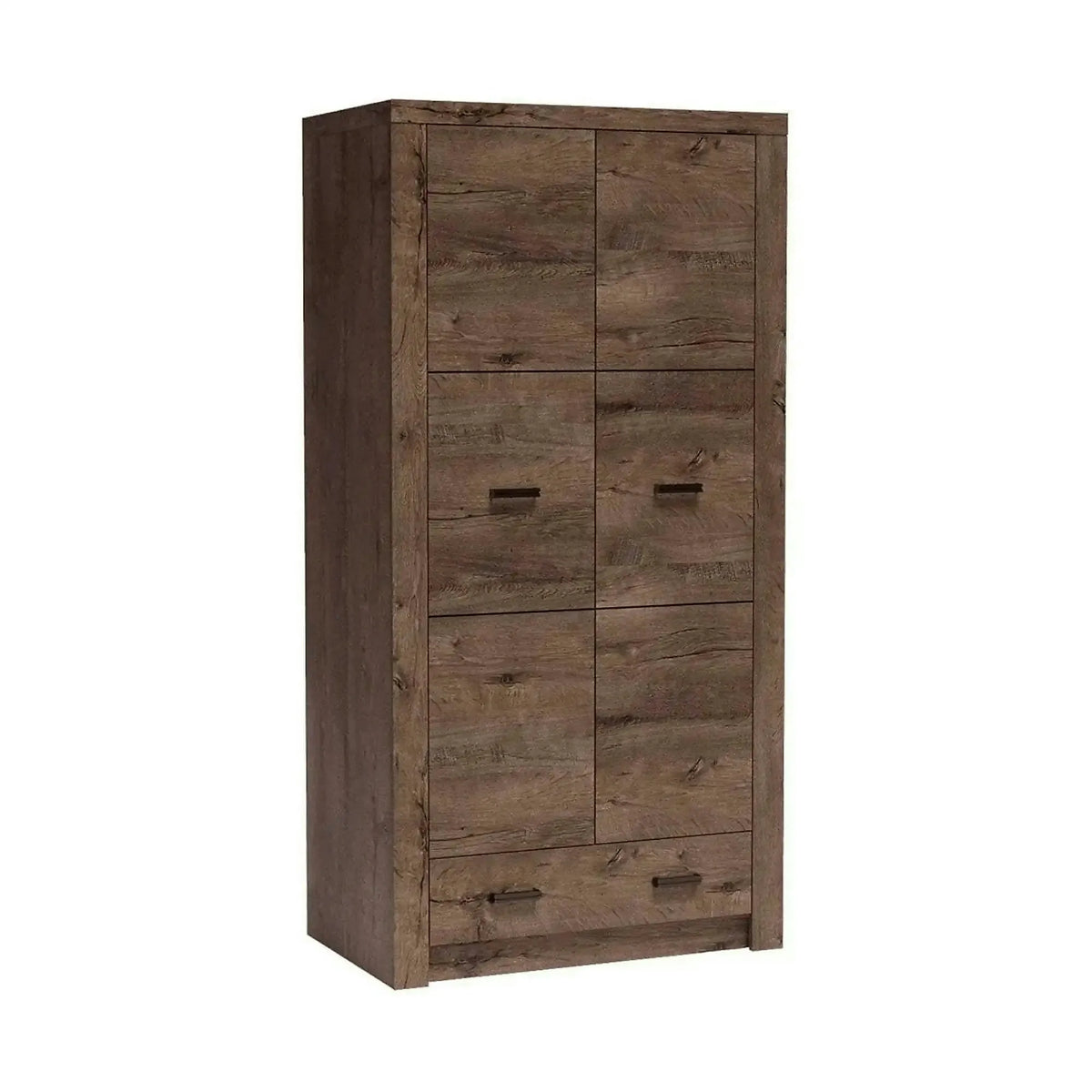 Dulap INFINITY I-01, frasin inchis, PAL melaminat, cu 2 usi si un sertar, 96x58x192 cm