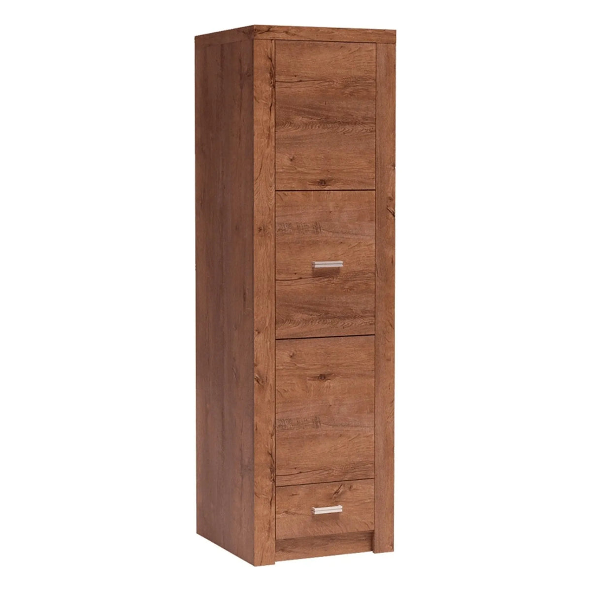 Dulap INFINITY I-02, frasin deschis, PAL melaminat, cu o usa si un sertar, 56x58x192 cm