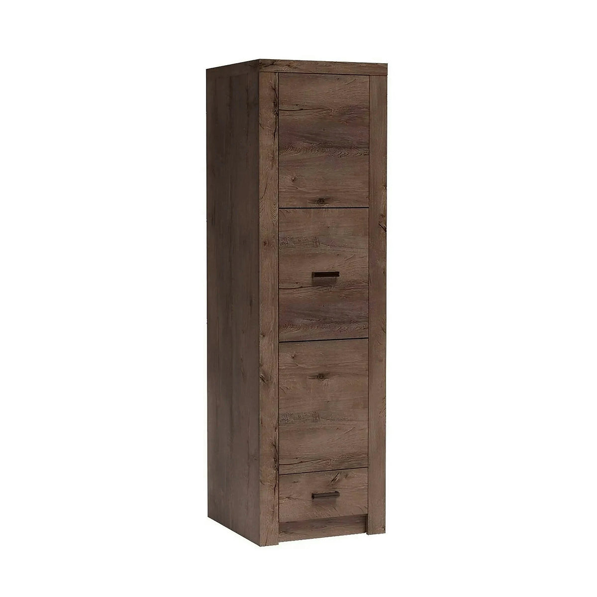Dulap INFINITY I-02, frasin inchis, PAL melaminat, cu o usa si un raft, 56x58x192 cm