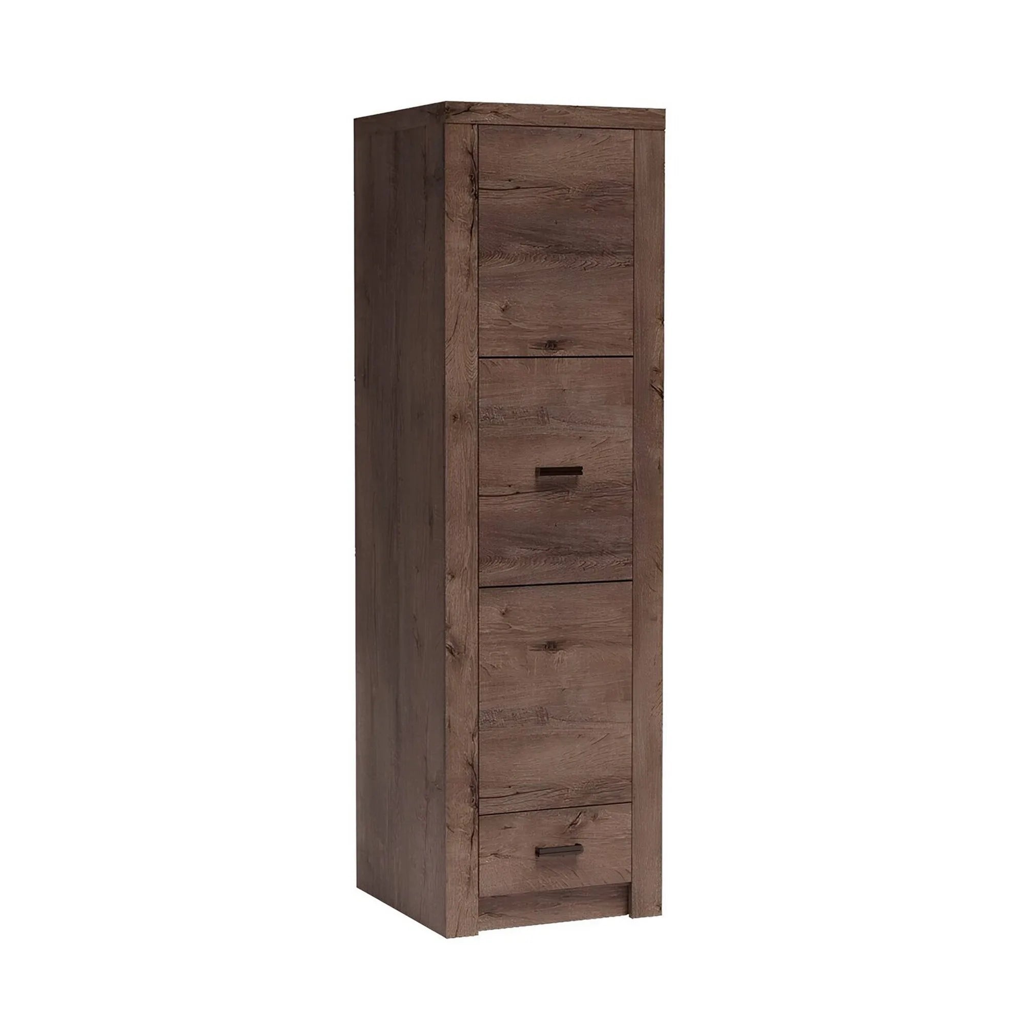 Dulap INFINITY I-02, frasin inchis, PAL melaminat, cu o usa si un raft, 56x58x192 cm