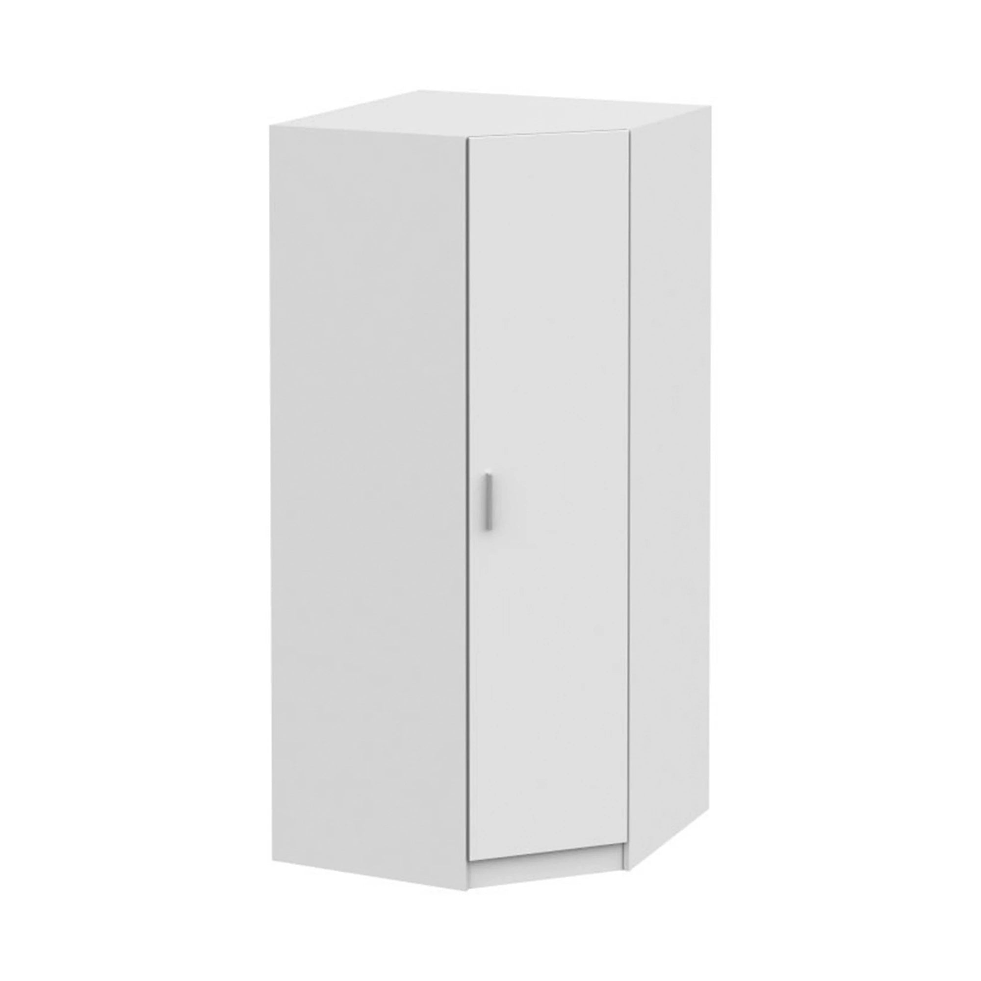 Dulap INVITA Tip 3, alb, PAL melaminat, cu o usa, 91x91x200 cm