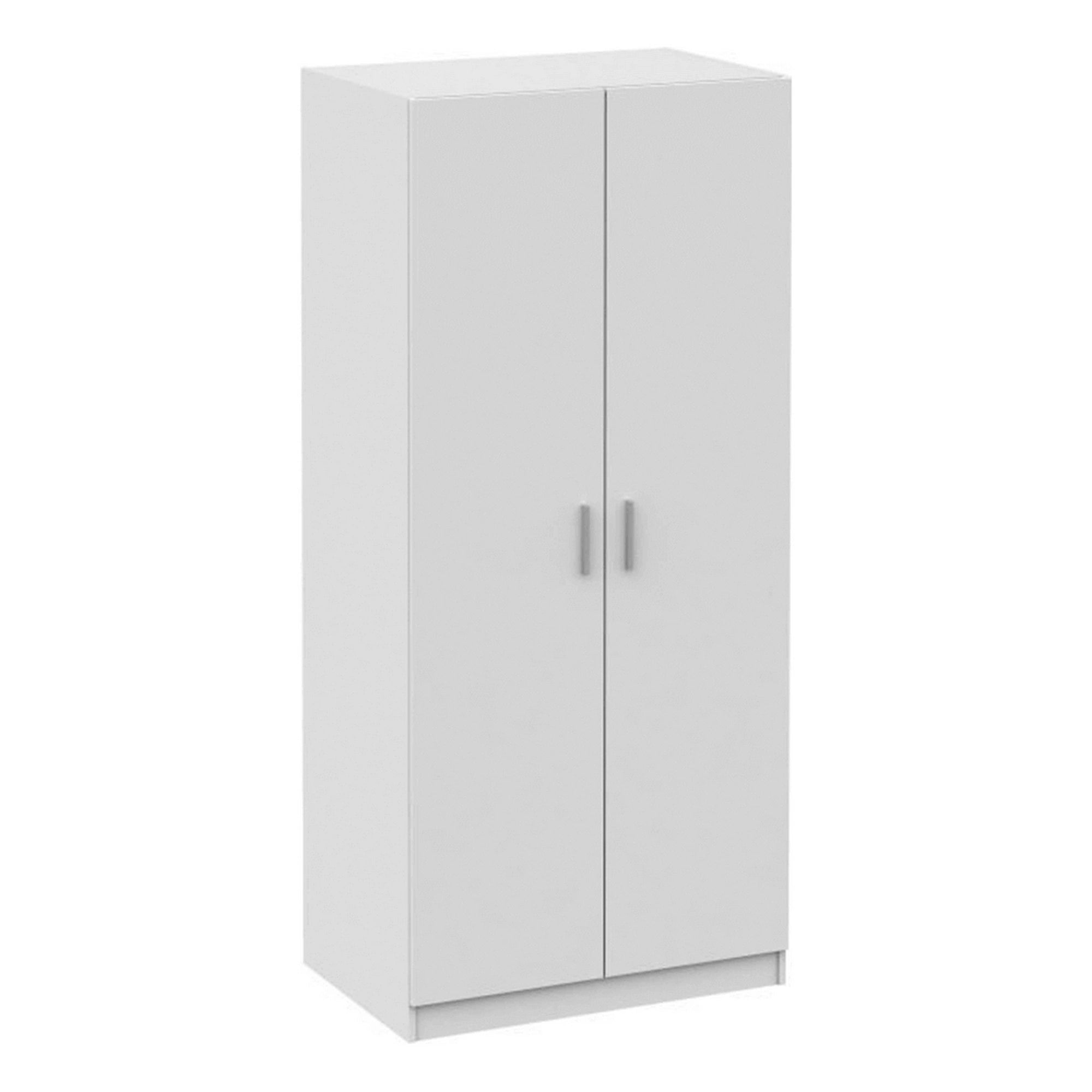 Dulap INVITA Tip 4, alb, DTD laminat, cu 2 usi, 90x60x200 cm