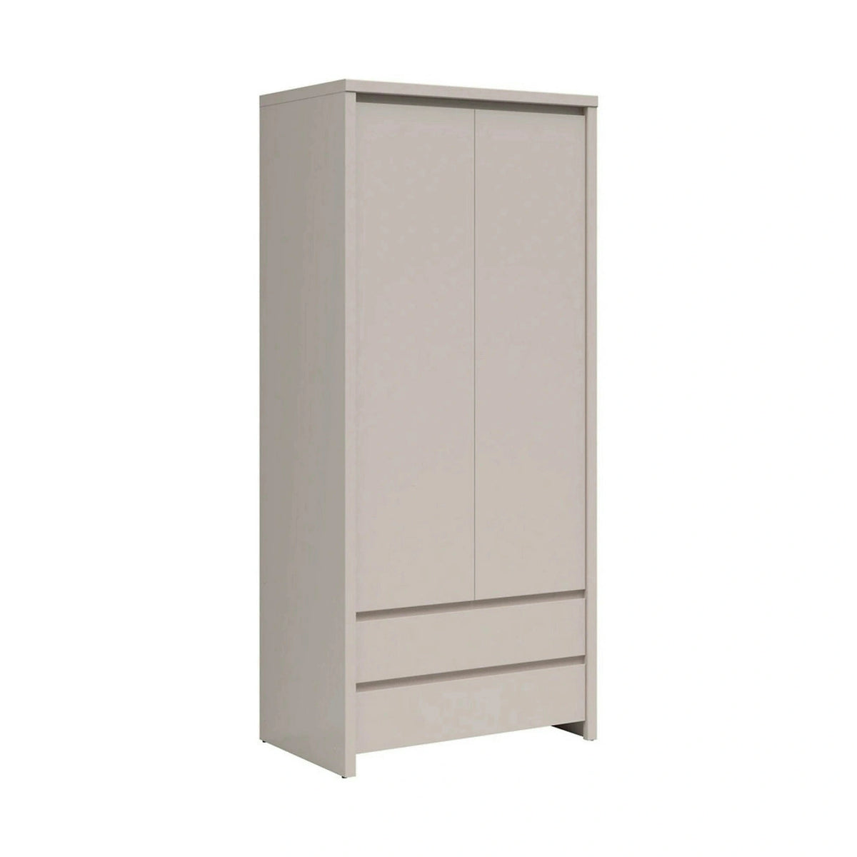 Dulap KASPIAN, casmir, PAL, cu 2 usi si 2 sertare, 90x56x201 cm