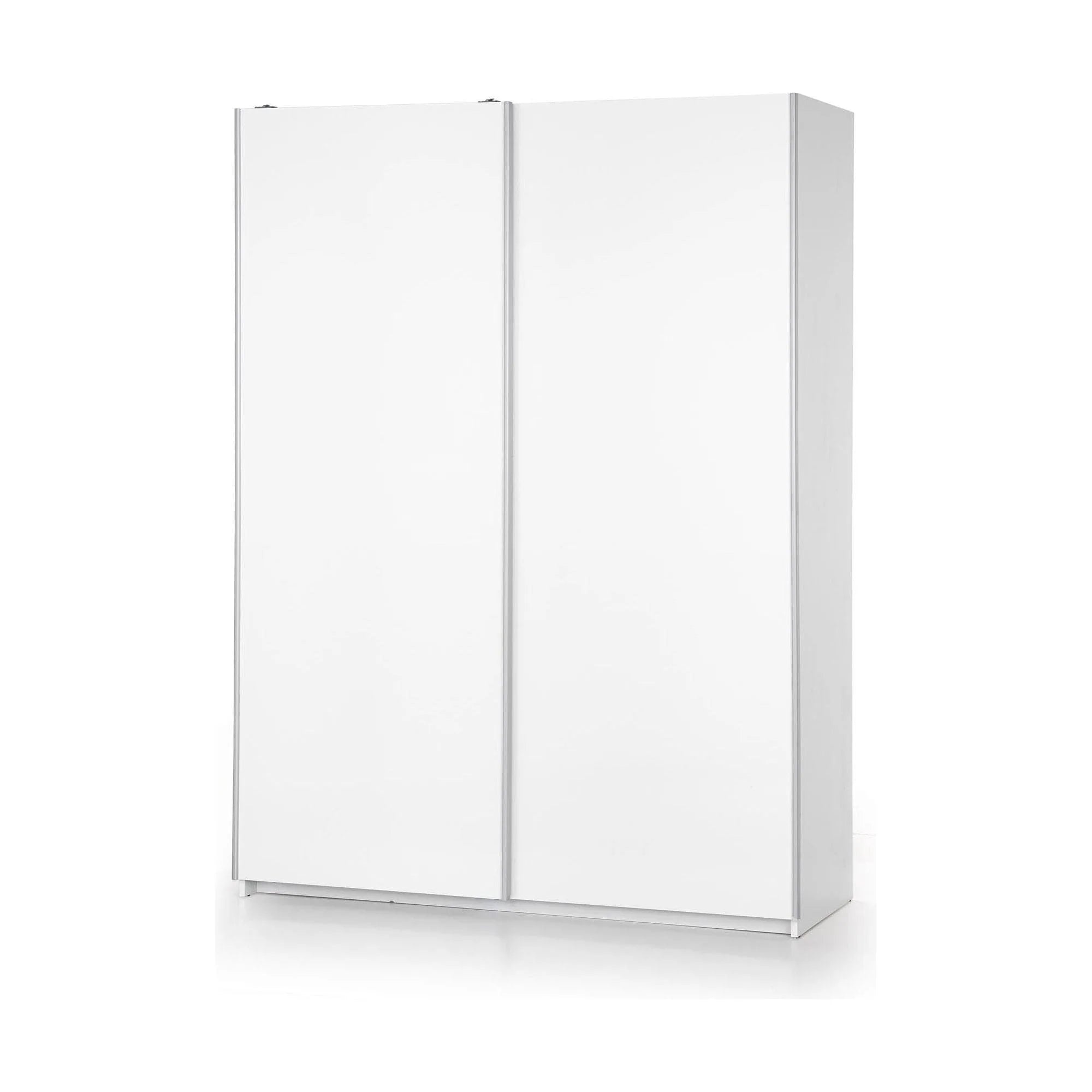 Dulap LIMA S1, alb, PAL laminat, cu 2 usi, 153x58x210 cm