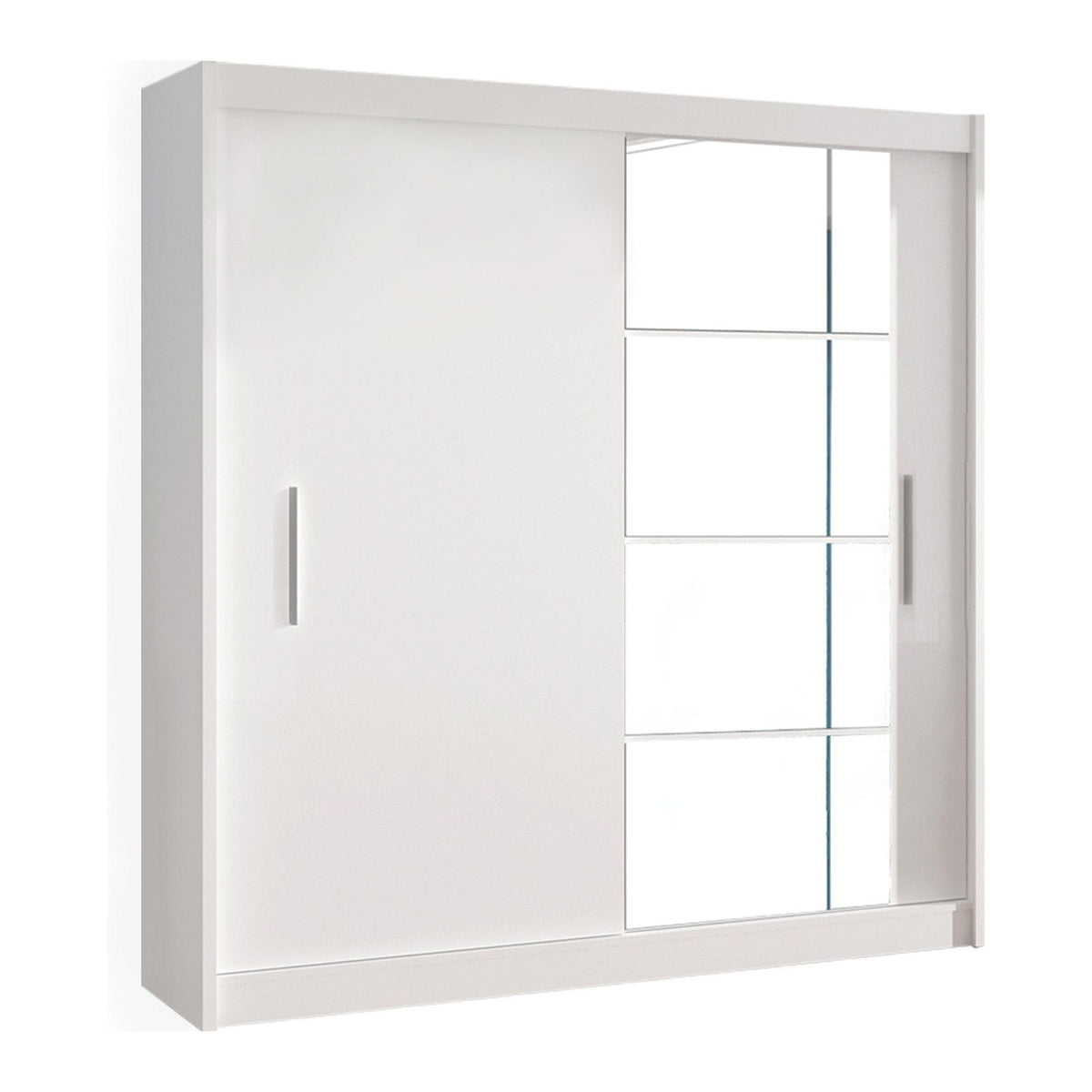 Dulap LOW, alb, DTD laminat, cu 2 usi, 180x61x215 cm