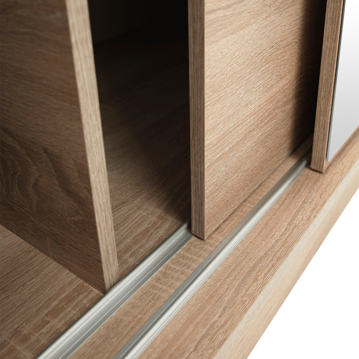 Dulap LOW, stejar sonoma, DTD laminat, cu 2 usi, 180x61x215 cm