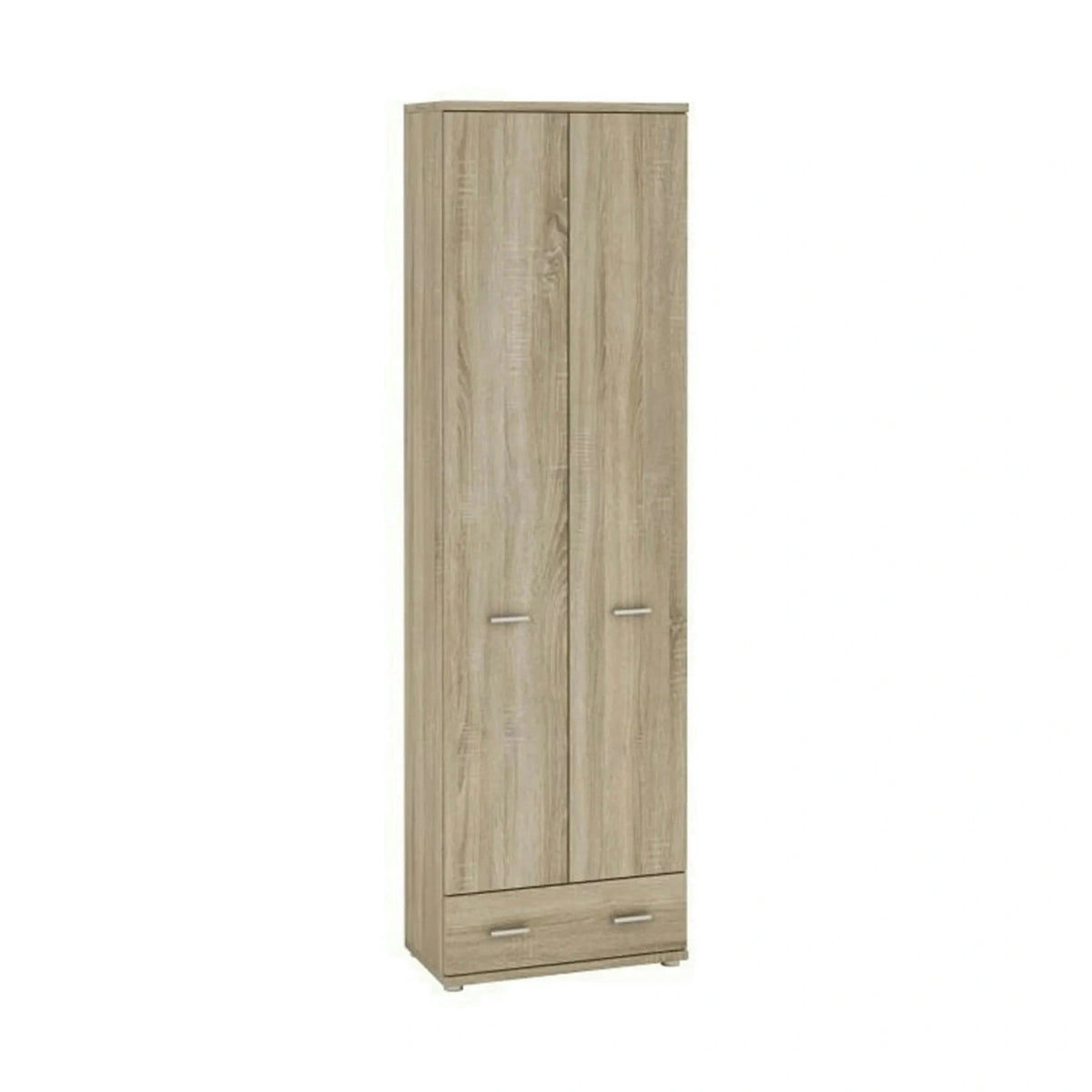 Dulap MARIO NEW TYP A, stejar sonoma, PAL melaminat, cu 2 usi si un sertar, 60x31x202 cm
