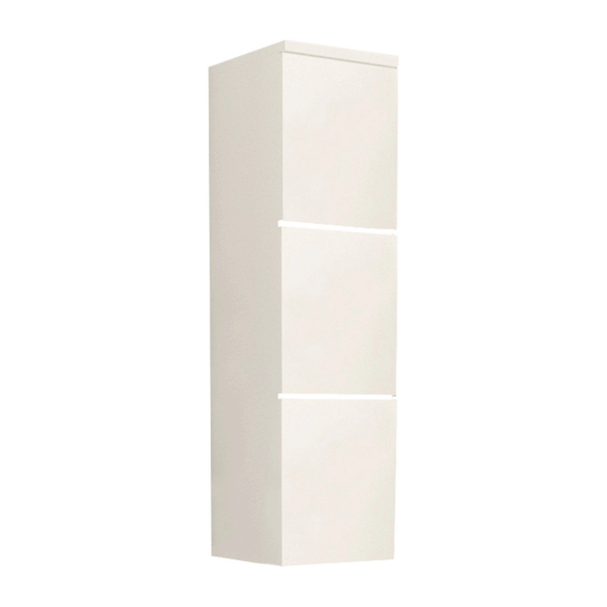 Dulap MASON BL 11, alb, DTD laminat, cu 3 usi si iluminare LED, 30x31x110 cm