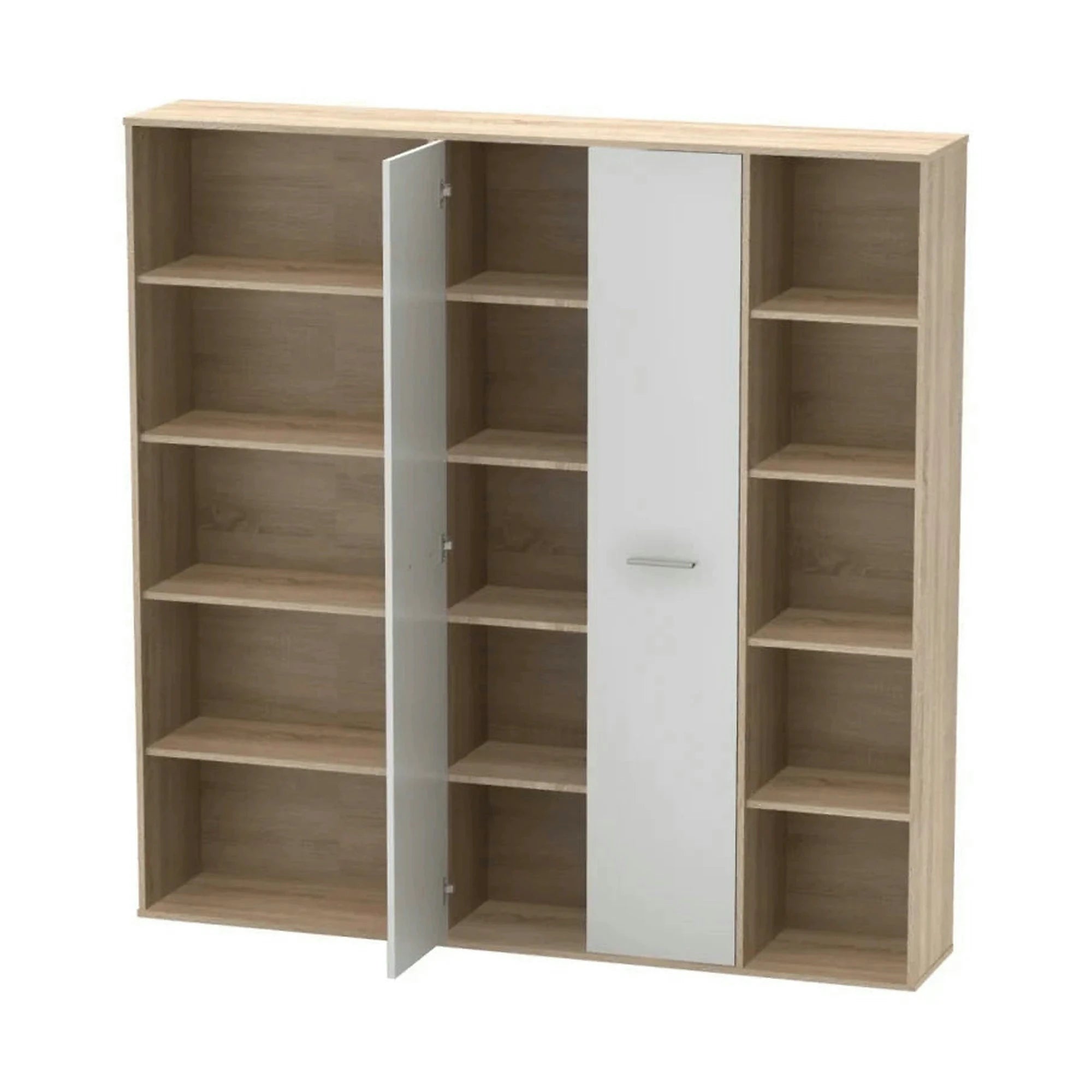 Dulap MAURUS NEW MA50, stejar sonoma/alb, PAL melaminat, 181x34x181 cm