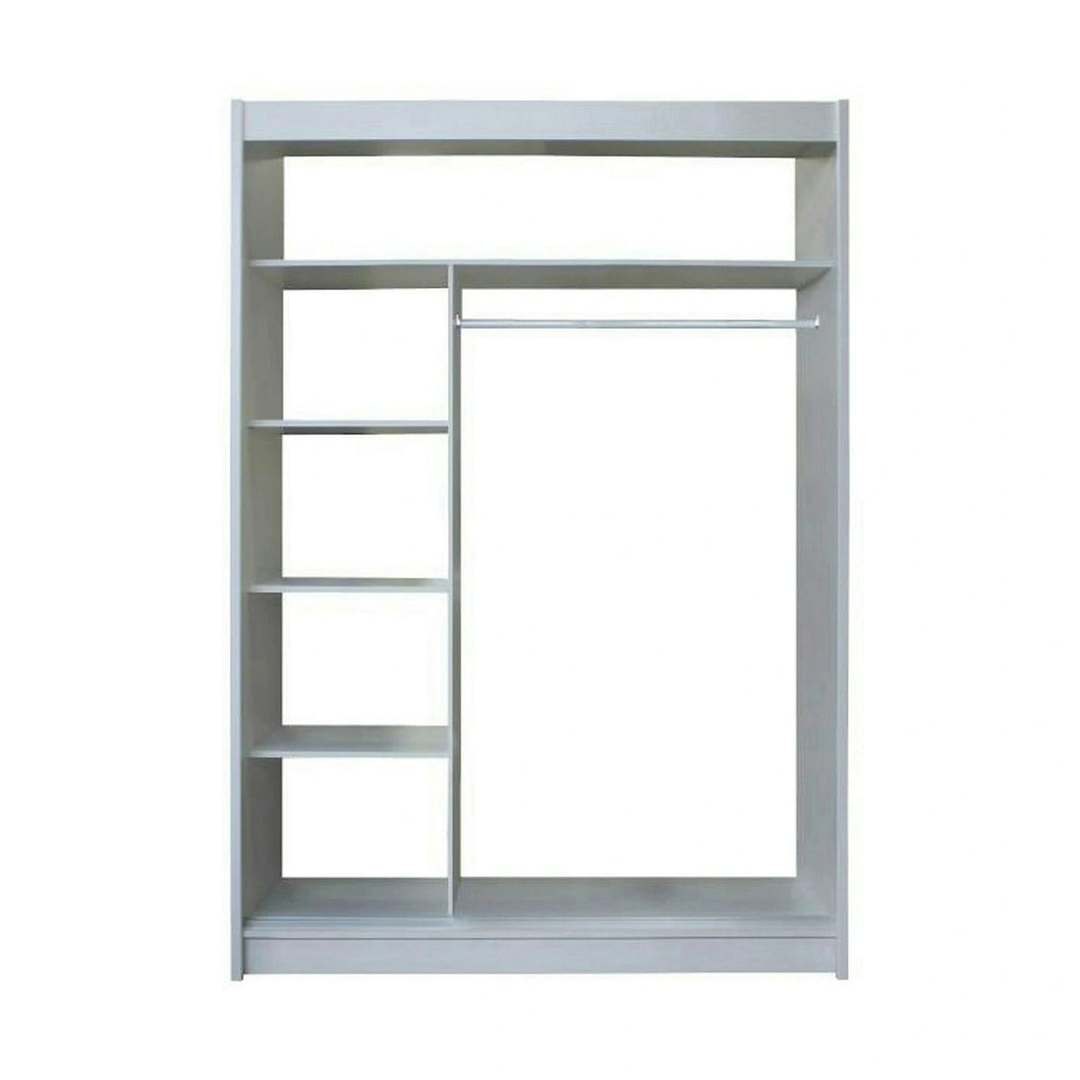 Dulap MERINA, PAL, stejar sonoma/gri, PAL melaminat, cu 2 usi, 150x60x215 cm