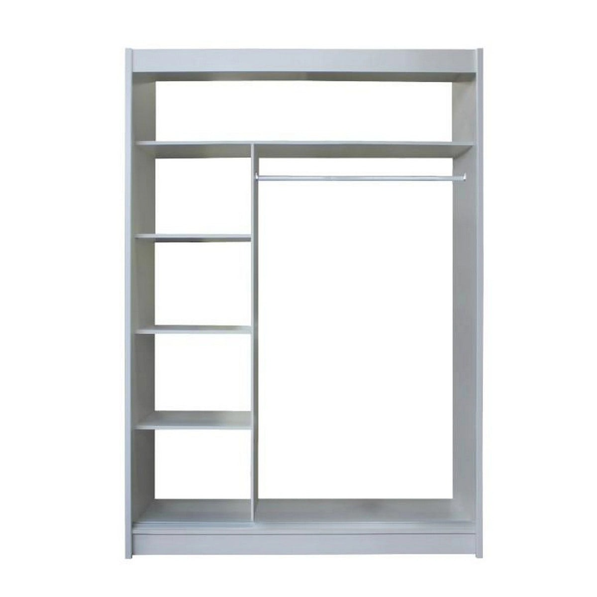 Dulap MERINA, PAL, stejar sonoma/gri, PAL melaminat, cu 2 usi, 150x60x215 cm