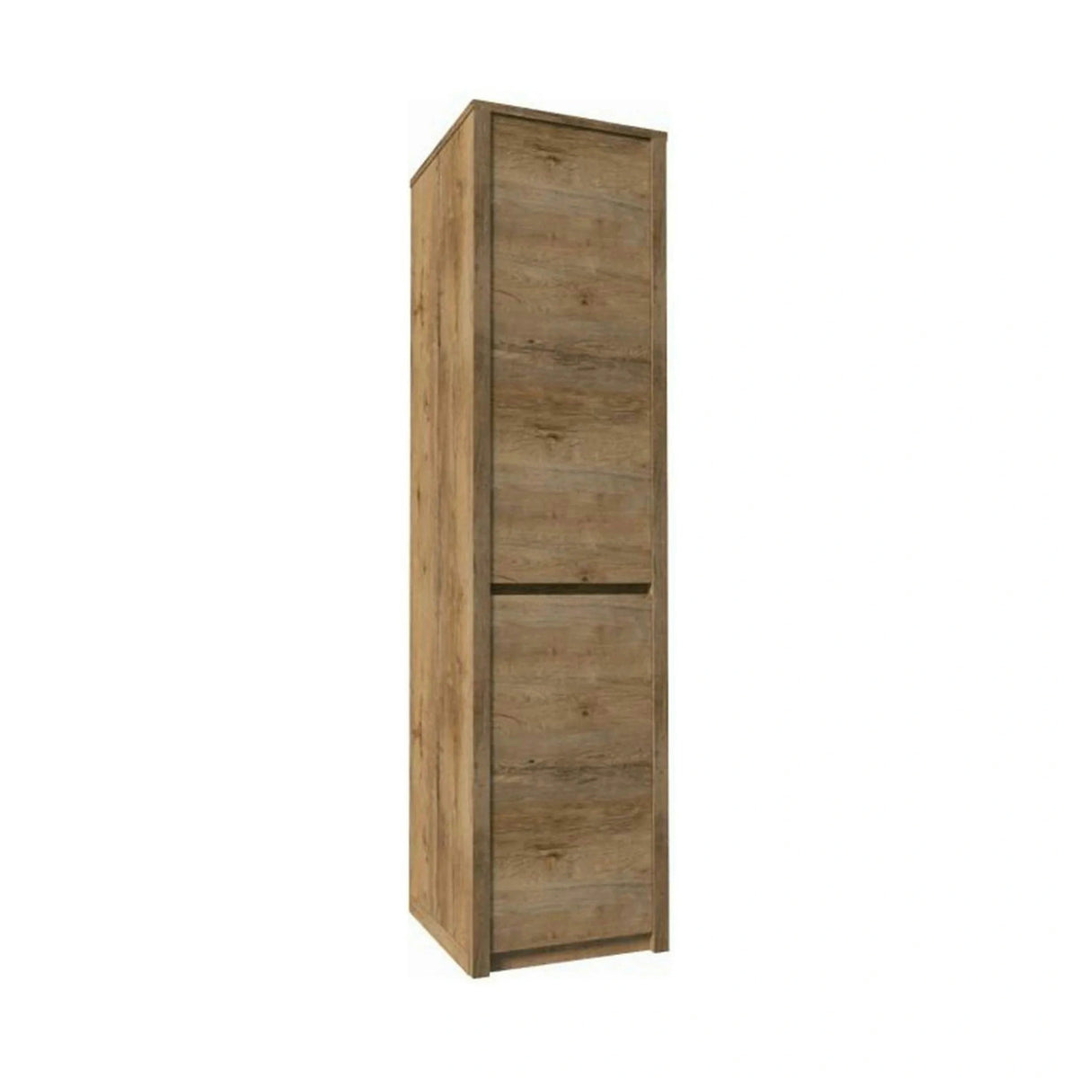 Dulap MONTANA S1D, stejar lefkas inchis, PAL melaminat, cu 2 usi, 50x43x197 cm