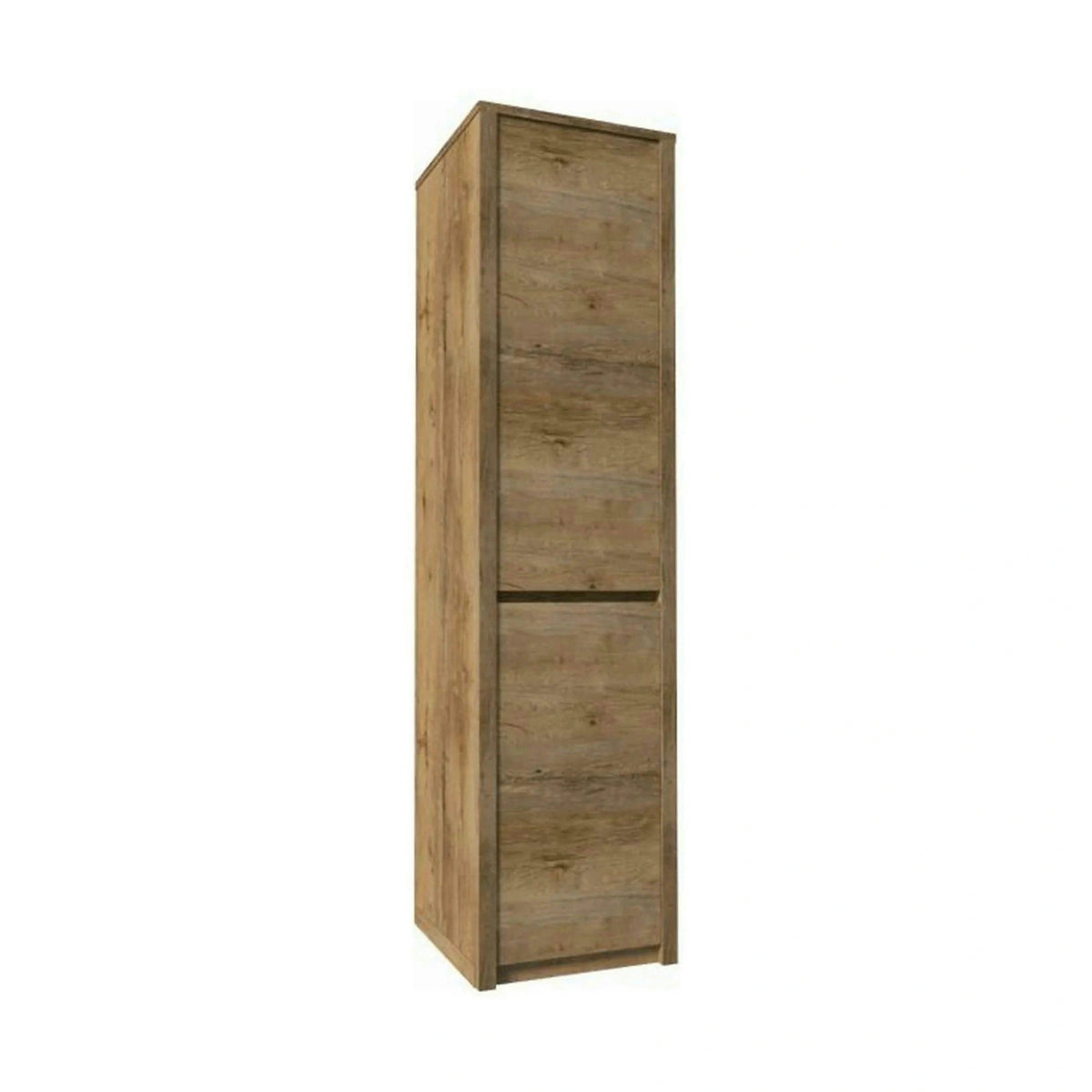 Dulap MONTANA S1D, stejar lefkas inchis, PAL melaminat, cu 2 usi, 50x43x197 cm