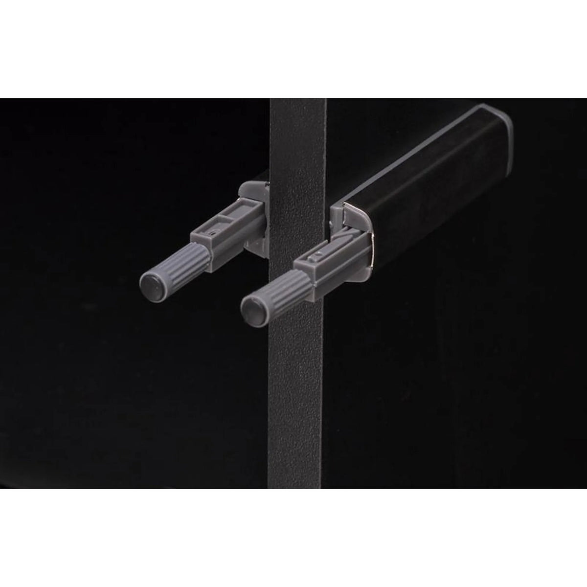 Dulap MURANO, stejar artisan/negru, cu 2 usi si 2 sertare, 80x53x205 cm