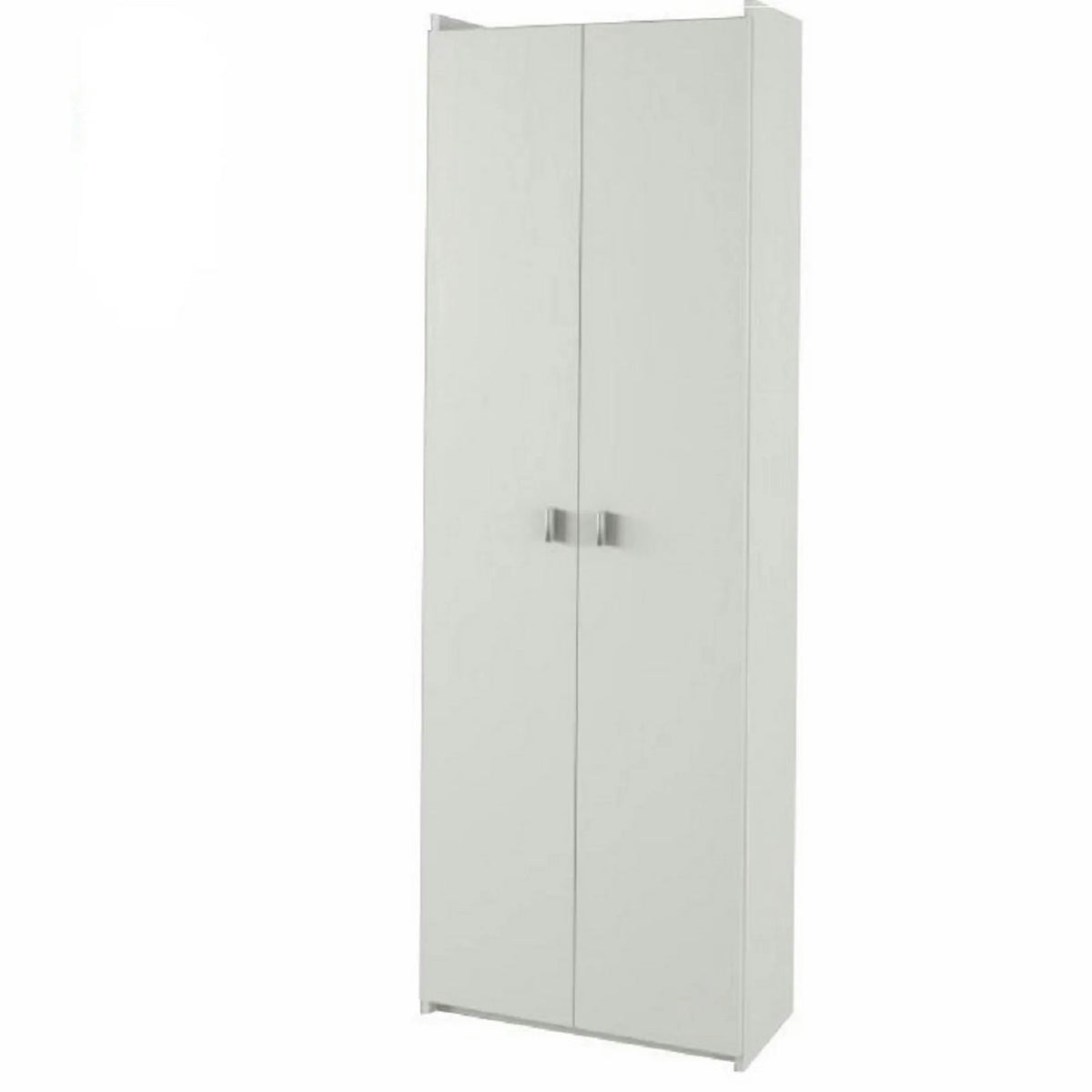 Dulap NATALI TYP 2, alb, PAL melaminat, cu 2 usi, 64x32x190 cm