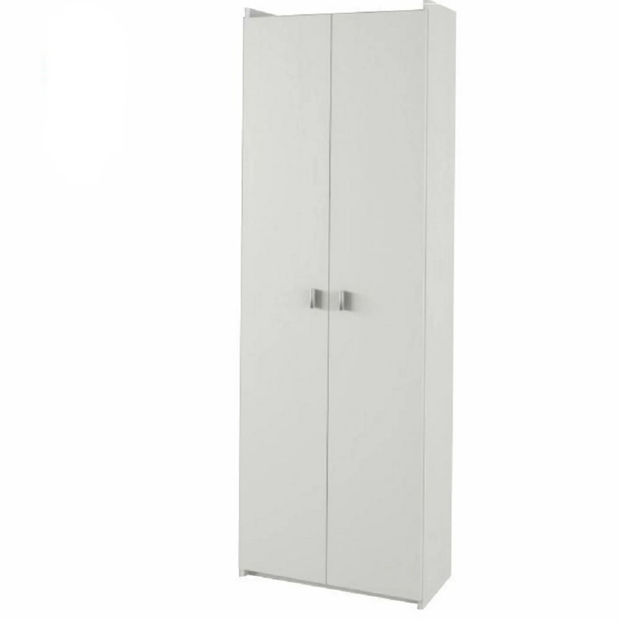 Dulap NATALI TYP 2, alb, PAL melaminat, cu 2 usi, 64x32x190 cm