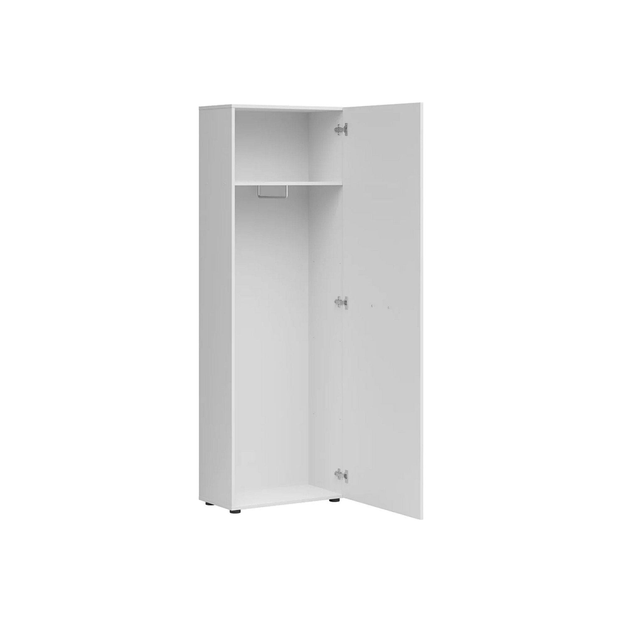 Dulap NENO, alb, PAL, cu o usa, 60x32x179 cm