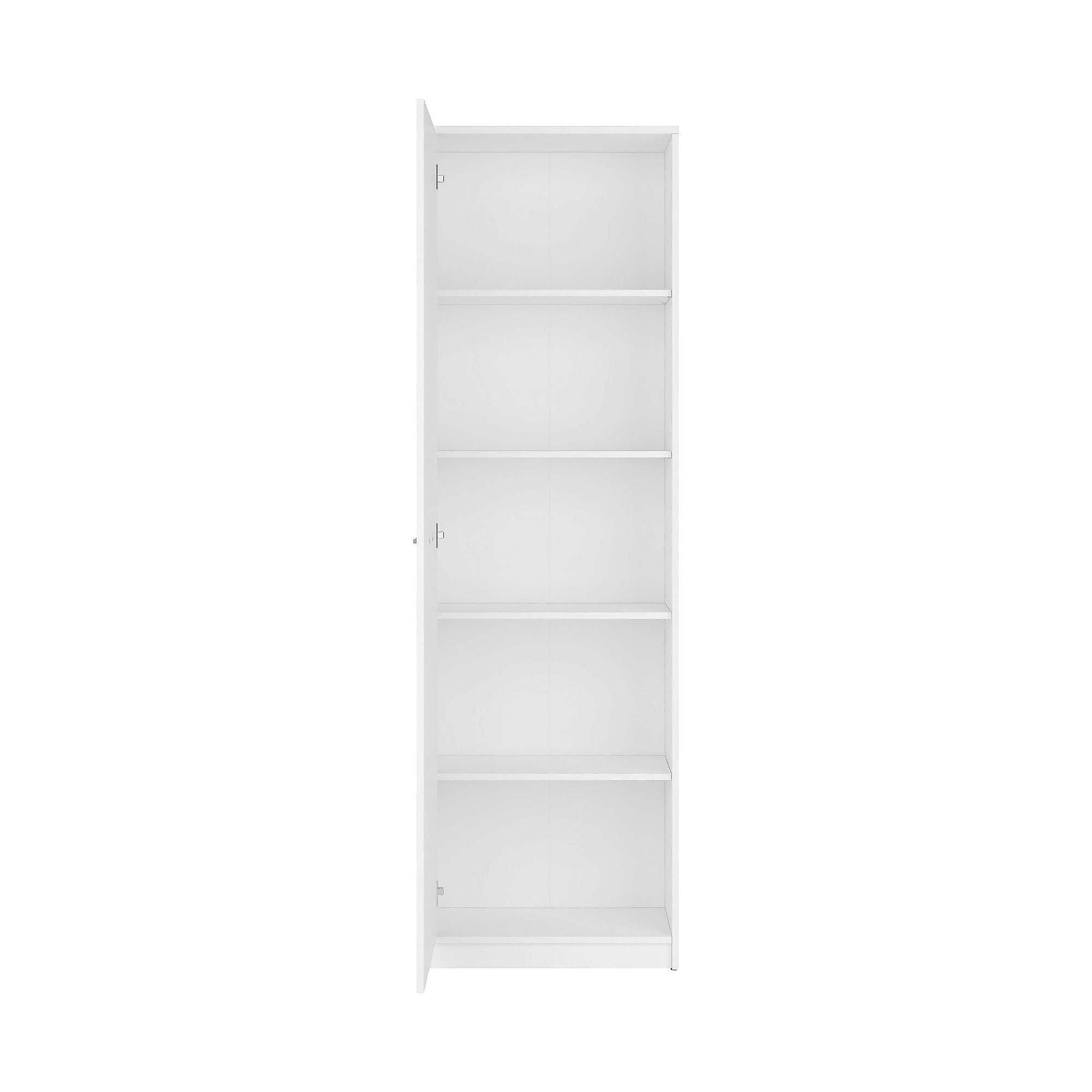 Dulap NEPO PLUS, alb, PAL, cu o usa, 60x34x197 cm