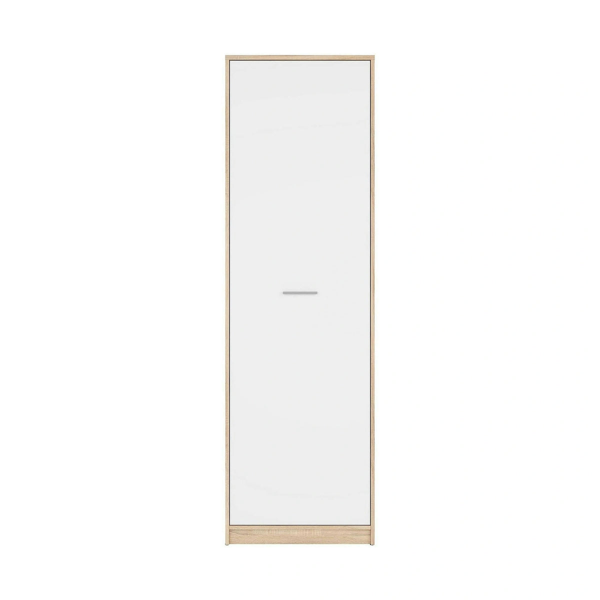 Dulap NEPO PLUS, alb/stejar sonoma, PAL, cu o usa, 60x34x197 cm