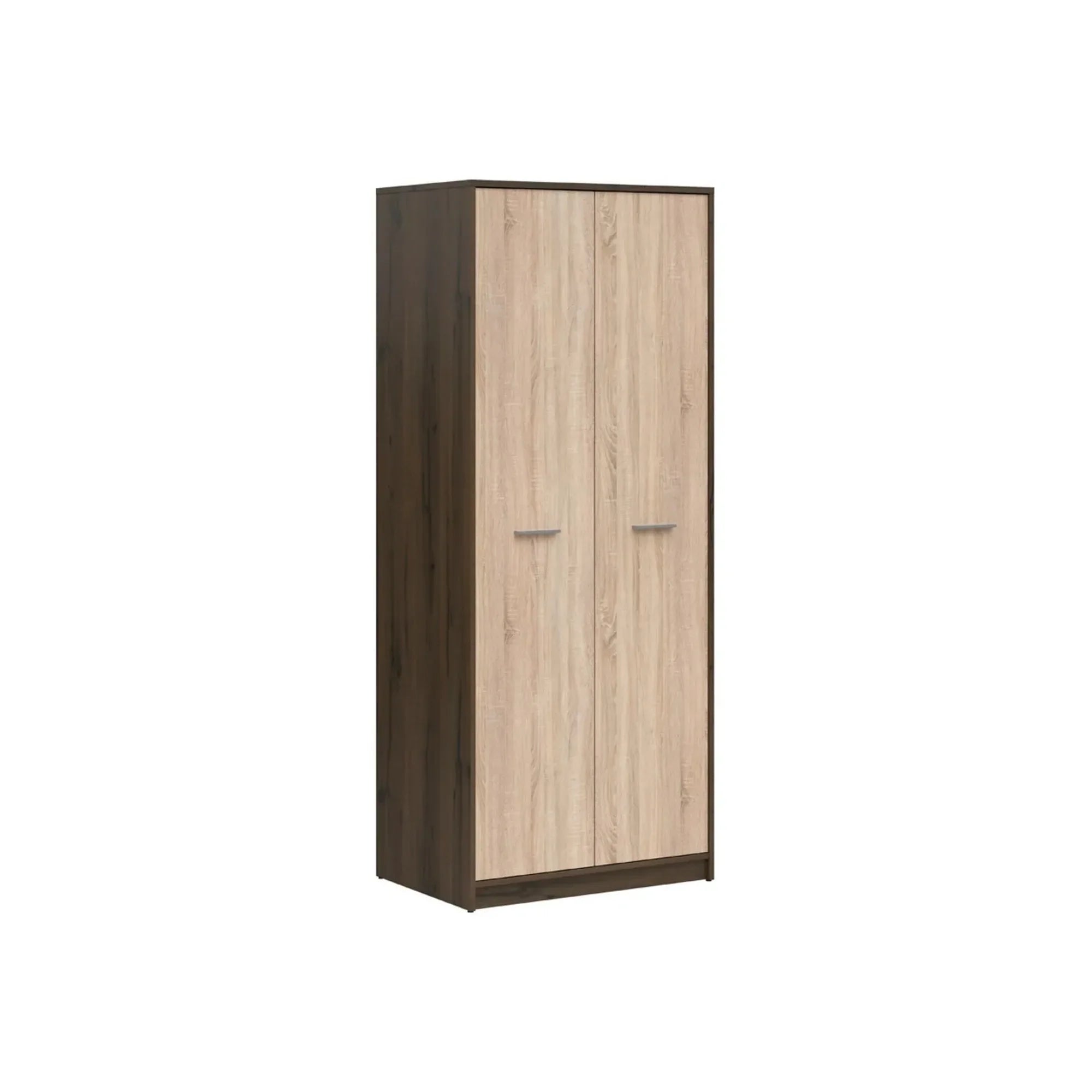 Dulap NEPO PLUS, stejar inchis/stejar sonoma, PAL laminat, 80x55x197 cm