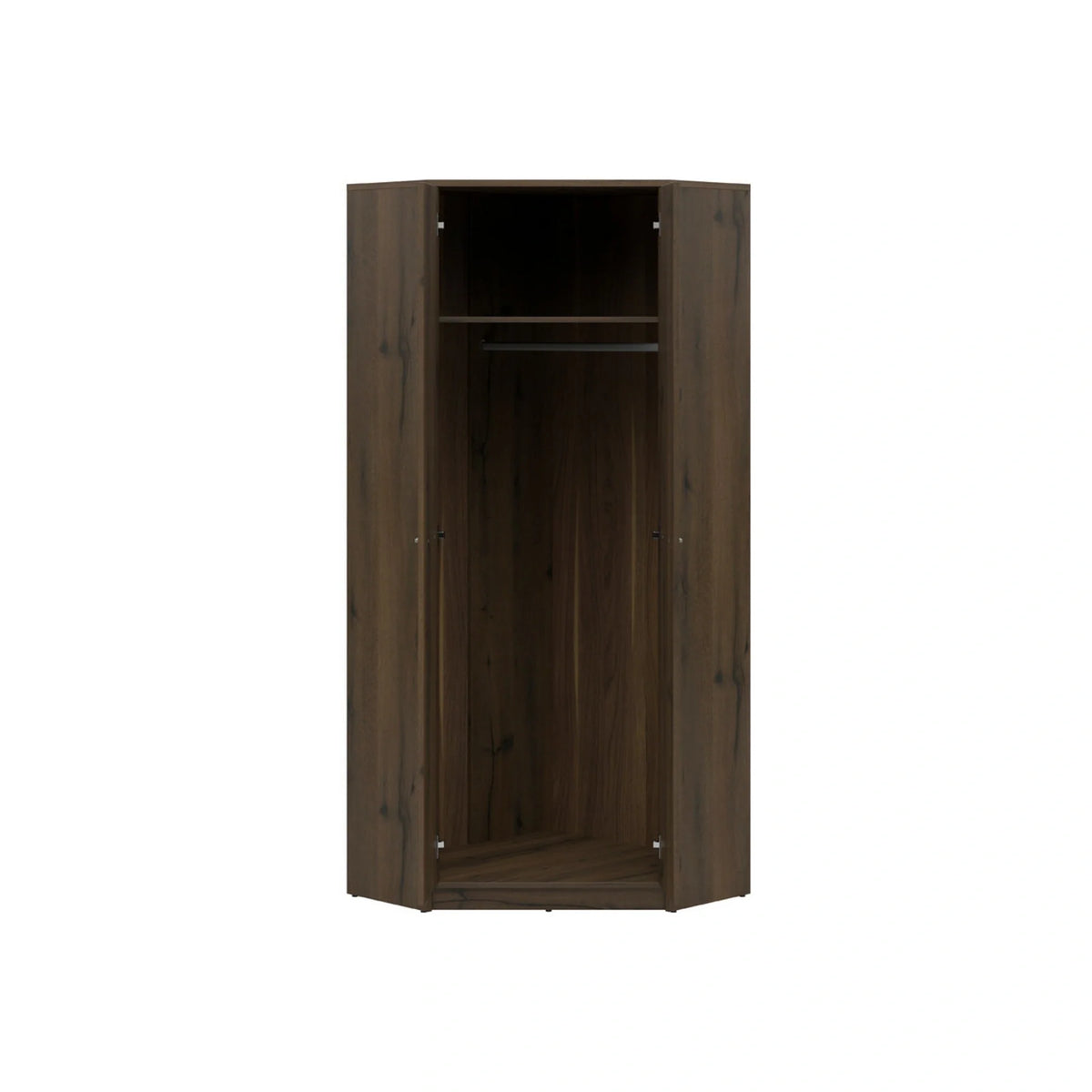 Dulap NEPO PLUS, stejar nobil, PAL laminat, cu 2 usi, 80x80x197 cm