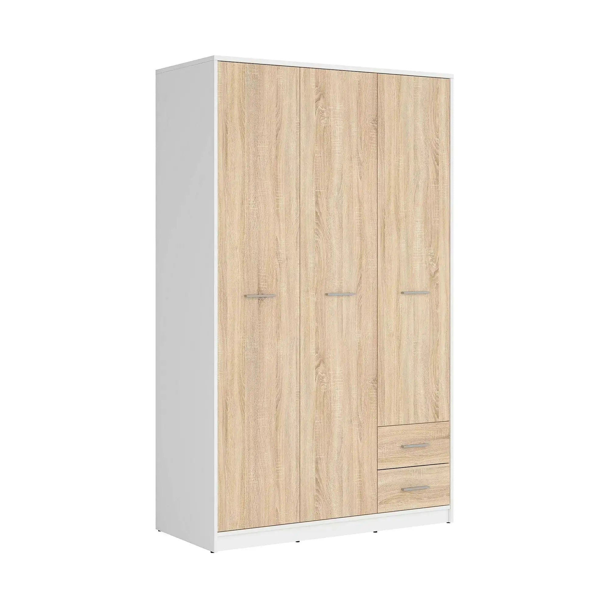 Dulap NEPO PLUS, stejar sonoma/alb, PAL, 119x55x197 cm