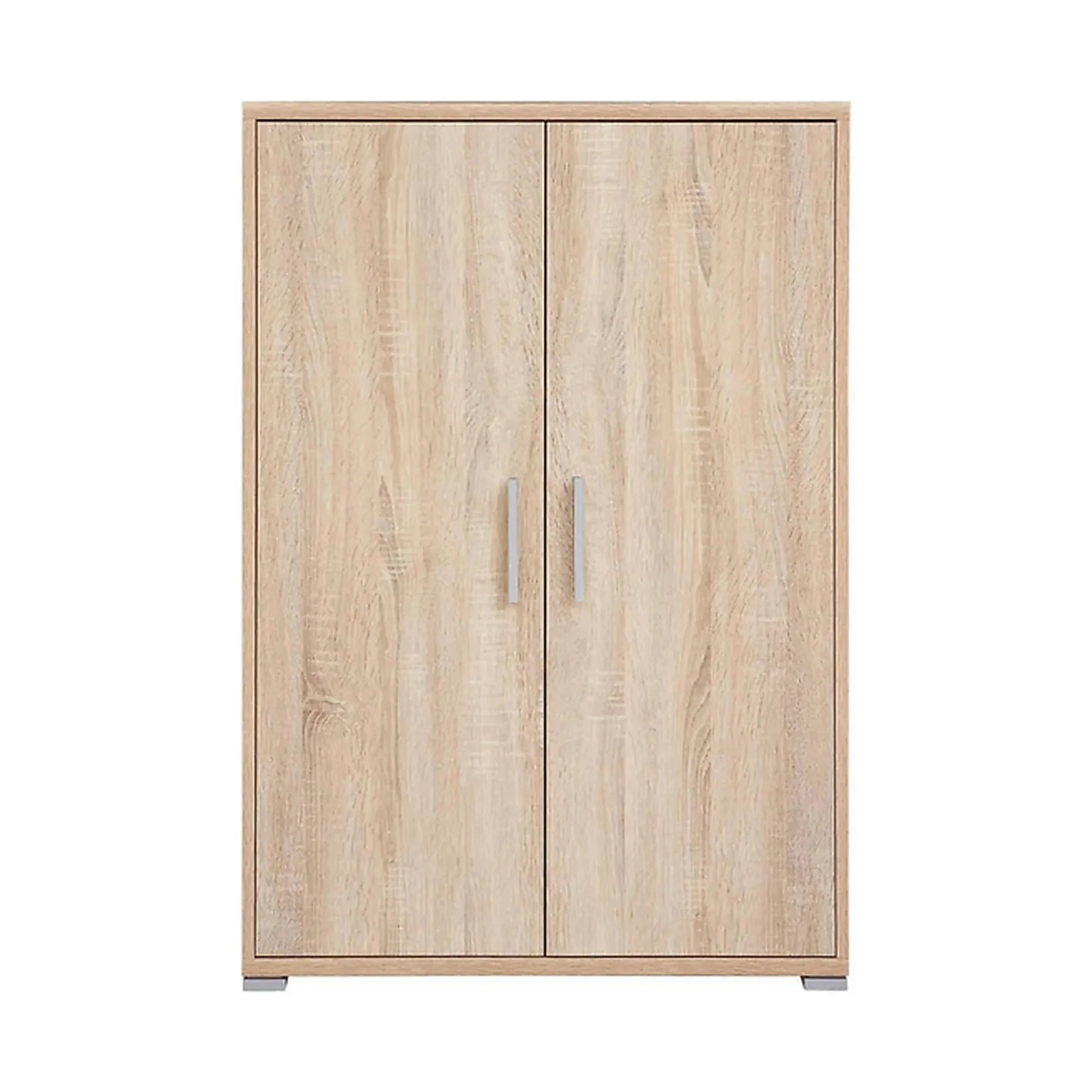 Dulap OFFICE, stejar sonoma, PAL laminat, cu 2 usi, 80x35x114 cm