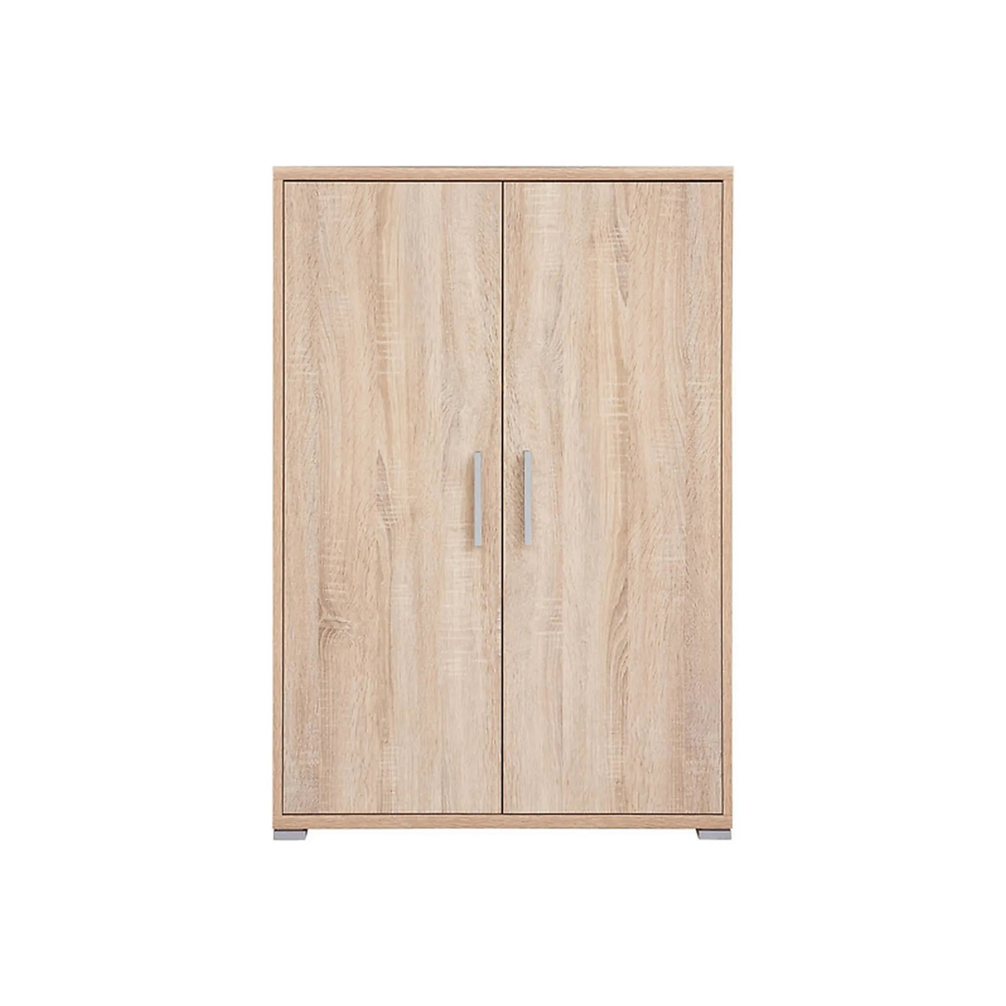 Dulap OFFICE, stejar sonoma, PAL laminat, cu 2 usi, 80x35x114 cm