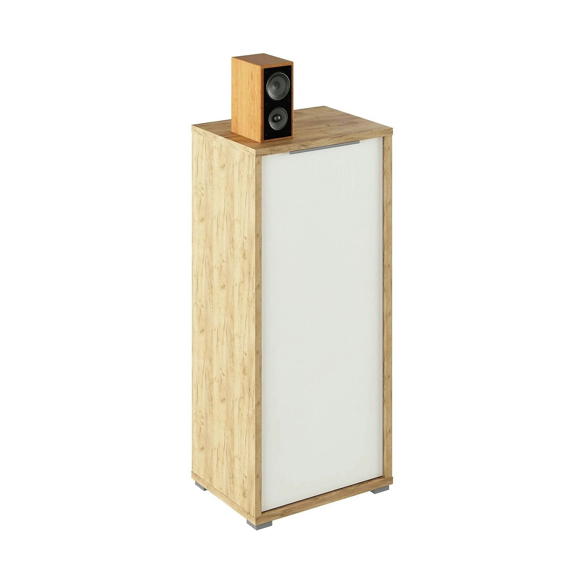 Dulap RIOMA TYP 10, stejar artisan/alb, DTD laminat, cu o usa, 50x38x112 cm