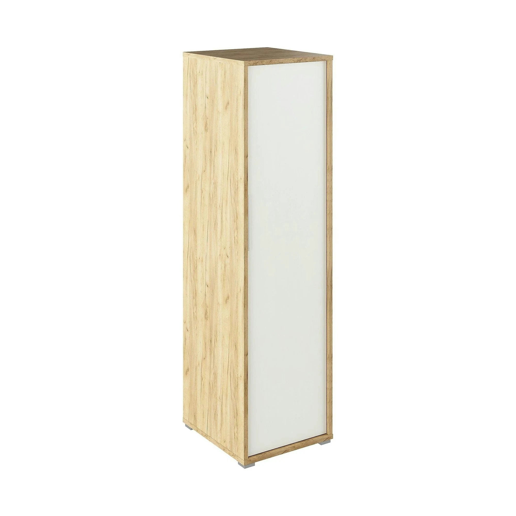 Dulap RIOMA TYP 20, stejar artisan/alb, DTD laminat, cu o usa, 50x55x183 cm