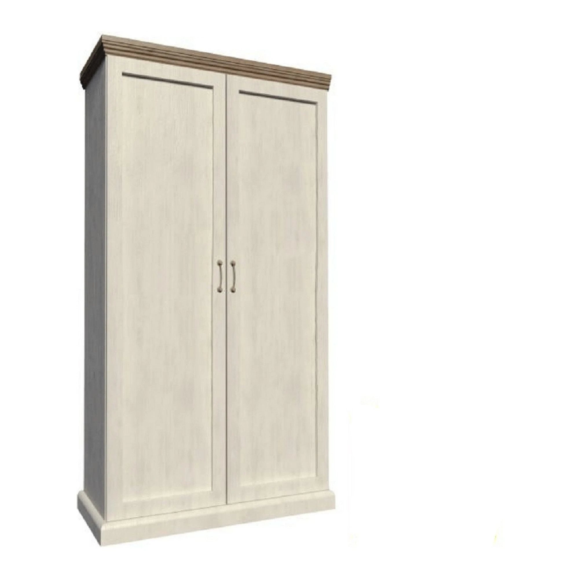 Dulap ROYAL S2D, pin nordic/stejar salbatic, PAL melaminat, cu 2 usi, 97x49x187 cm