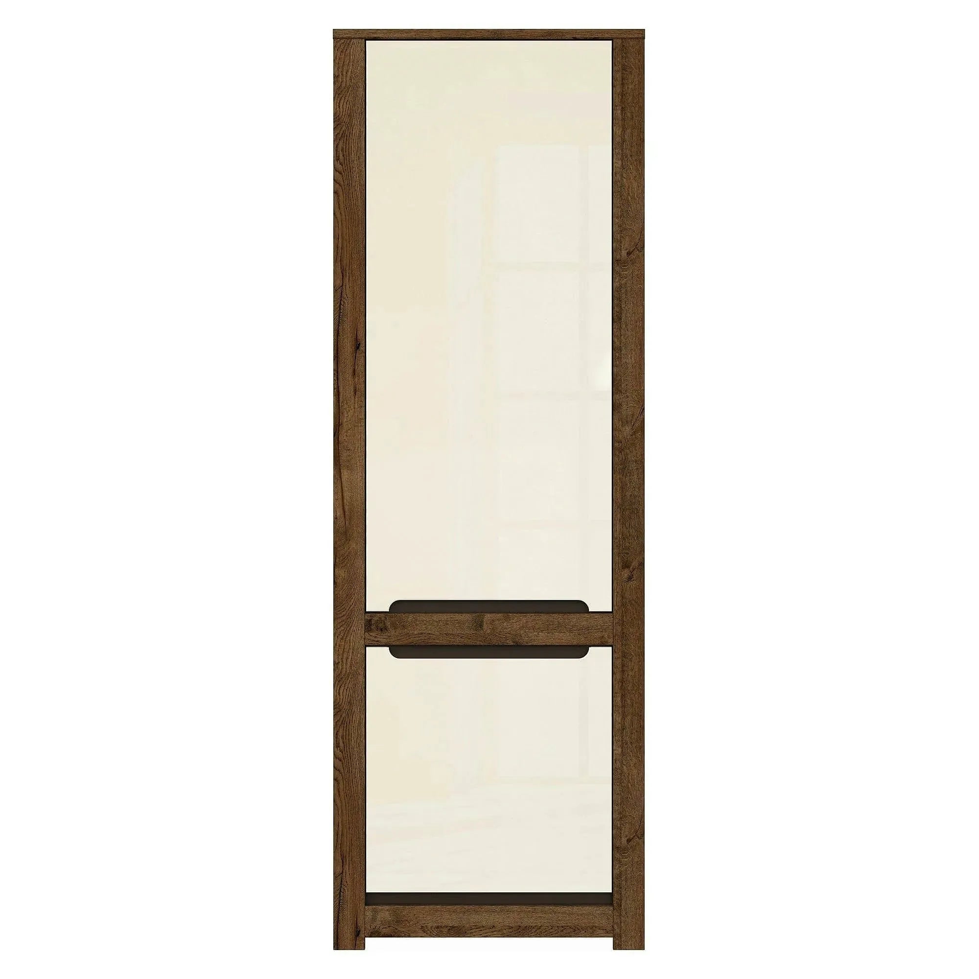 Dulap RUSO, bej/stejar april, PAL, cu 2 usi, 69x46x205 cm