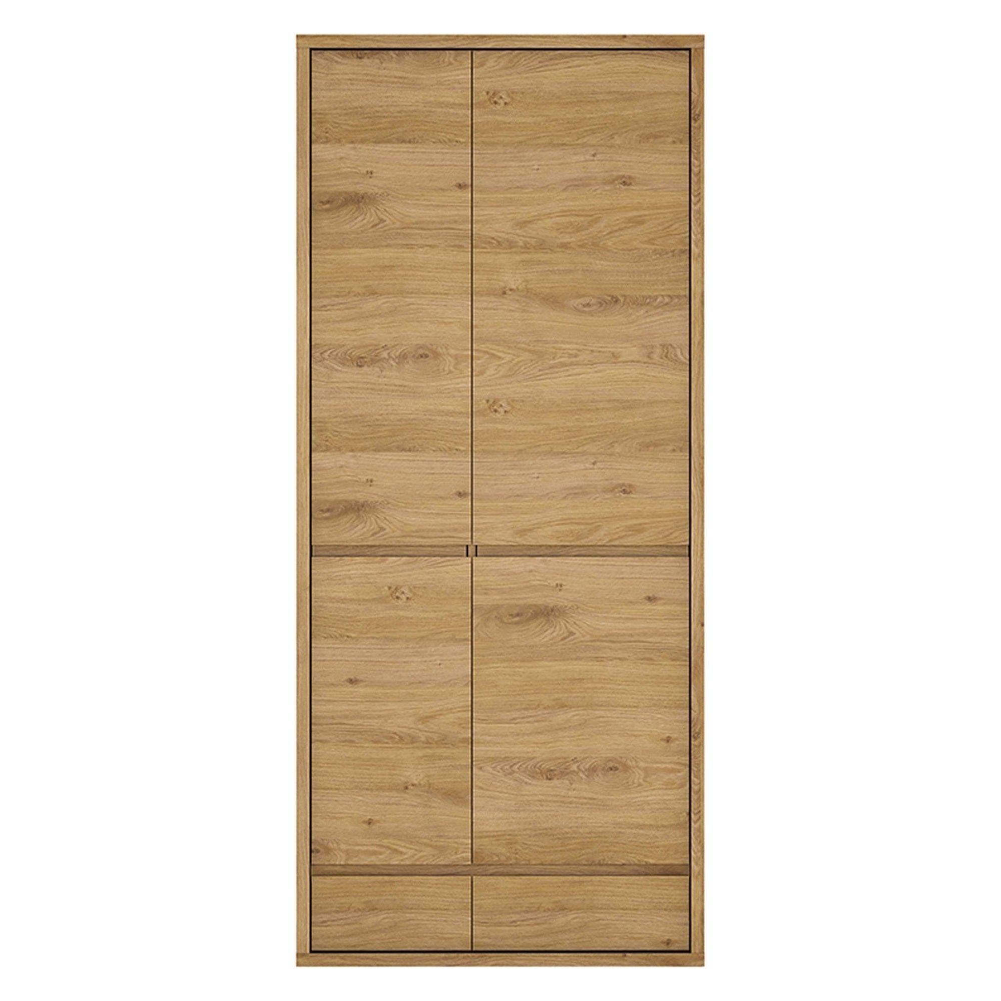 Dulap SHELDON TIP 20, stejar, PAL laminat, cu 2 usi si 2 sertare, 86x58x197 cm