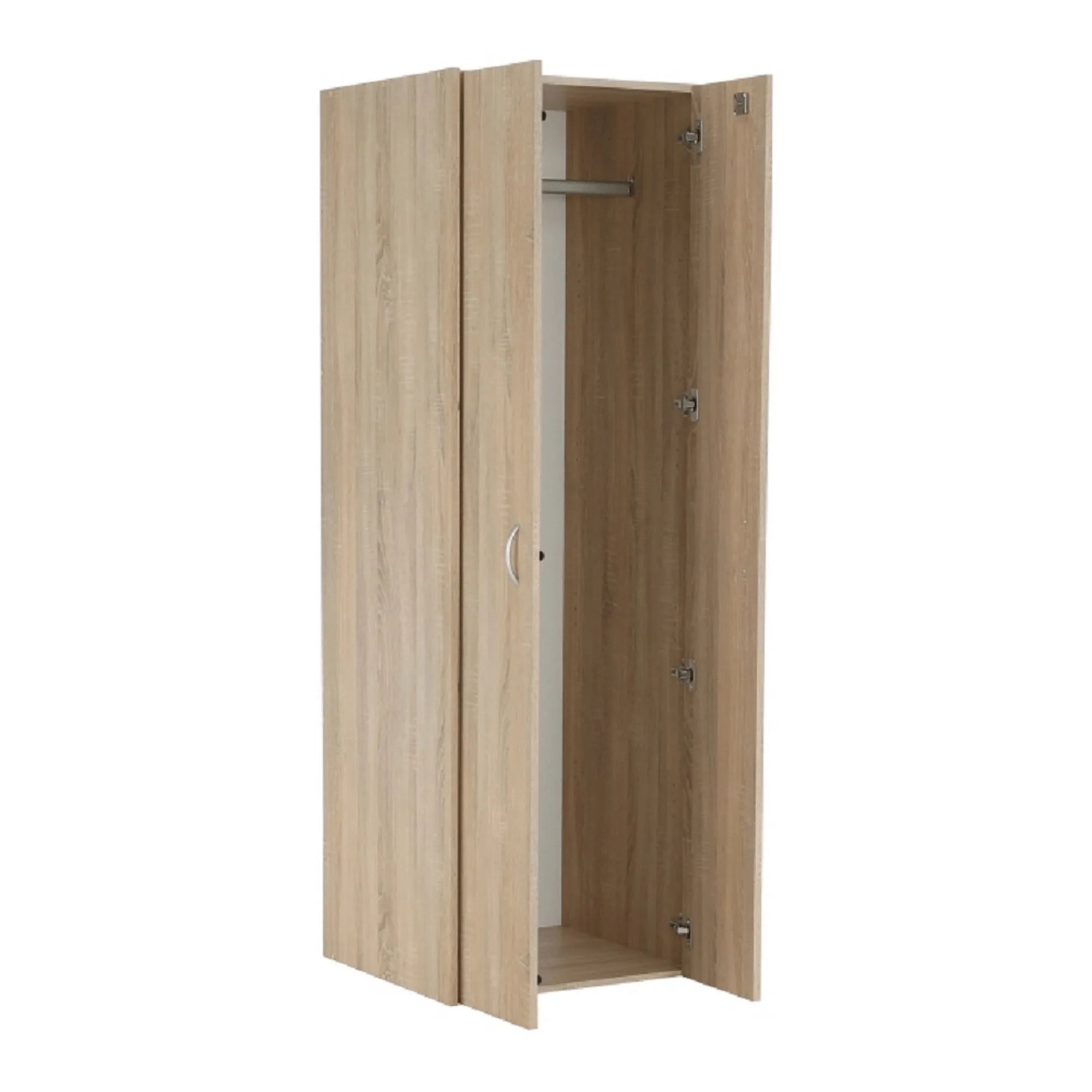 Dulap TEMPO ASISTENT NEW 005, stejar sonoma, PAL melaminat, cu 2 usi, 57x55x175 cm