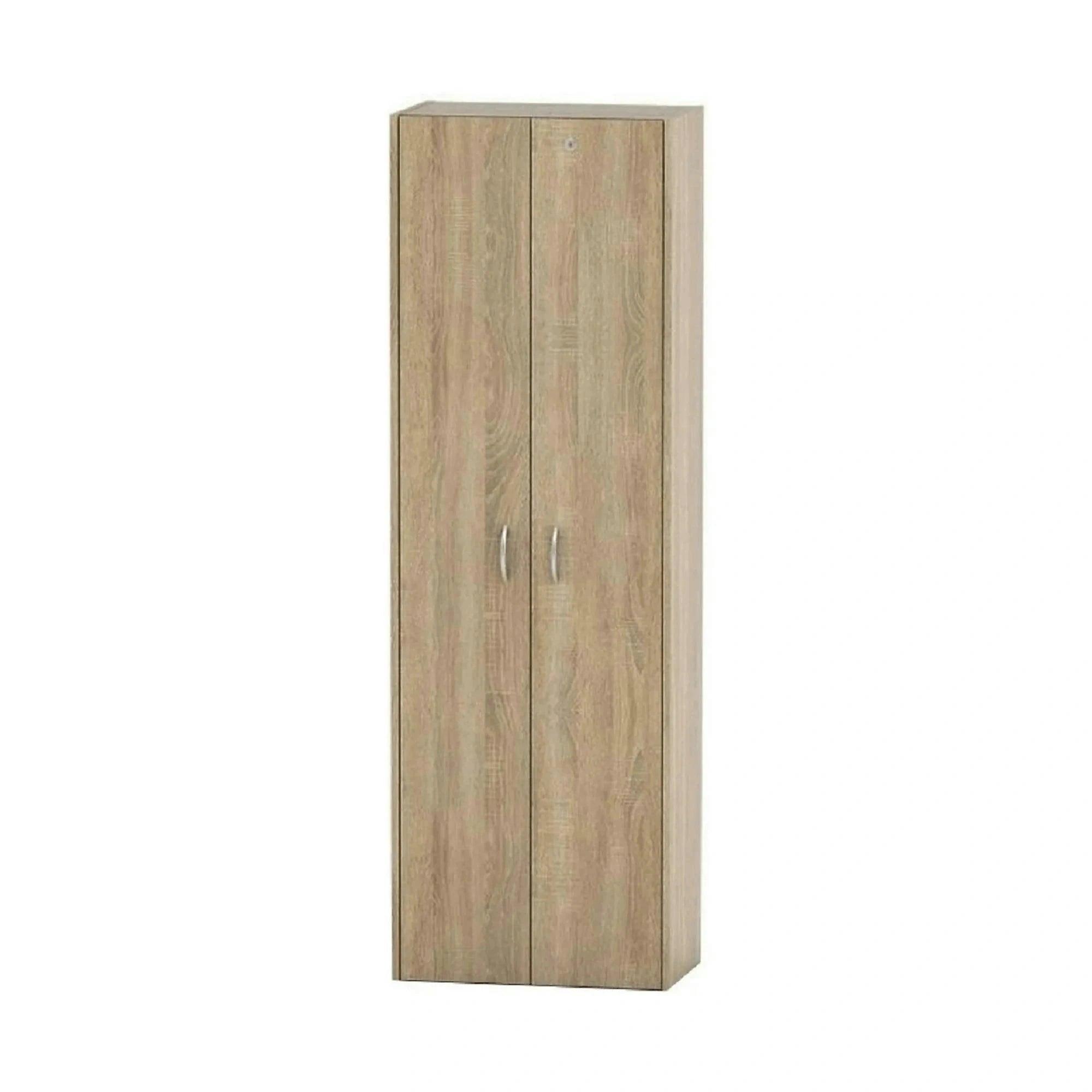 Dulap TEMPO ASISTENT NEW 007, stejar sonoma, PAL melaminat, cu 2 usi, 57x34x175 cm