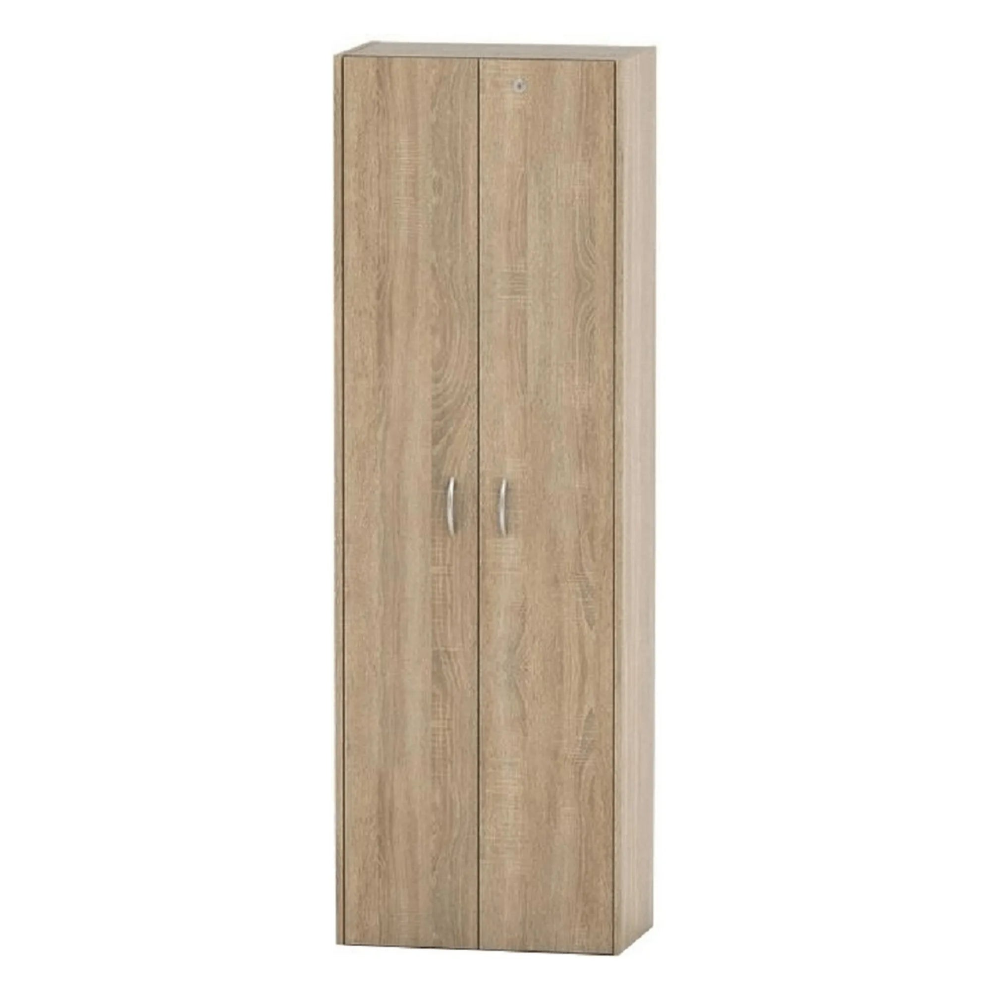 Dulap TEMPO ASISTENT NEW 007, stejar sonoma, PAL melaminat, cu 2 usi, 57x34x175 cm