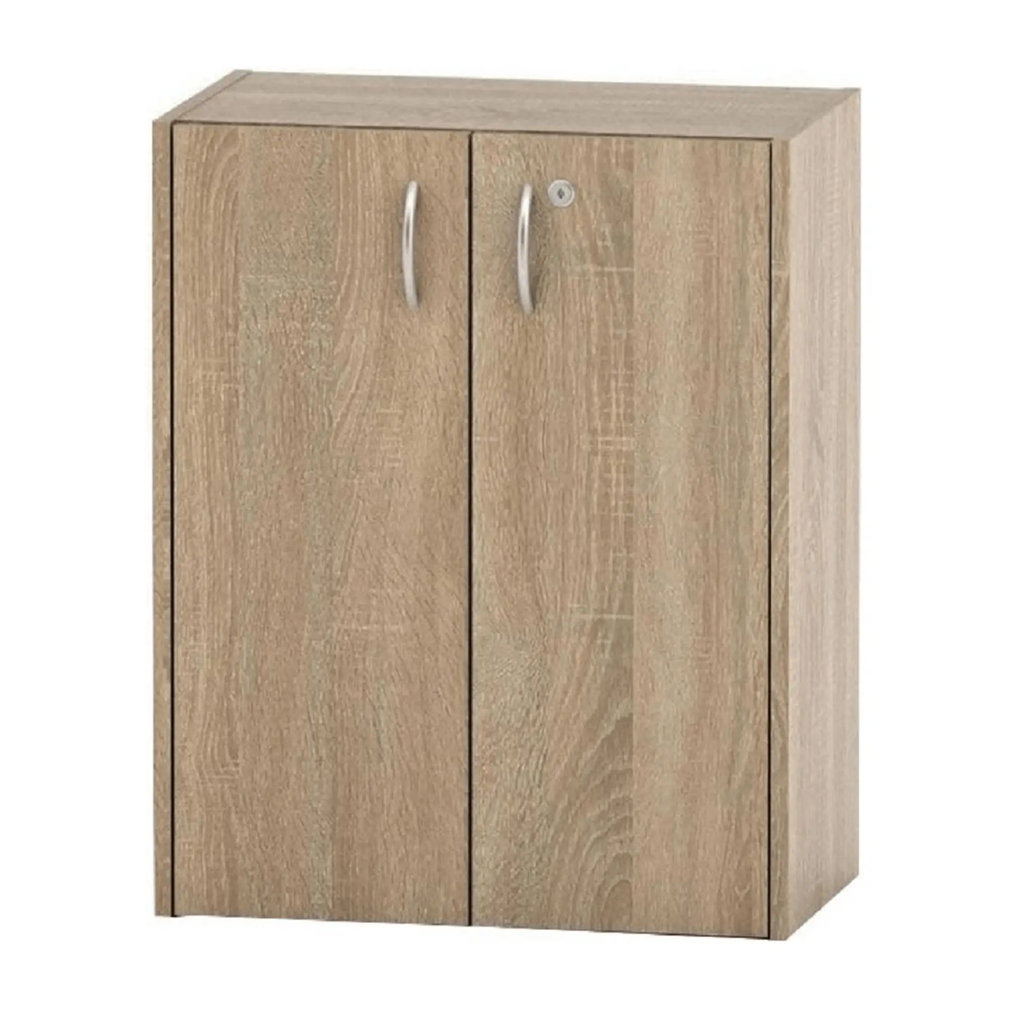 Dulap TEMPO ASISTENT NEW 011, stejar sonoma, PAL melaminat, cu 2 usi, 57x34x71 cm