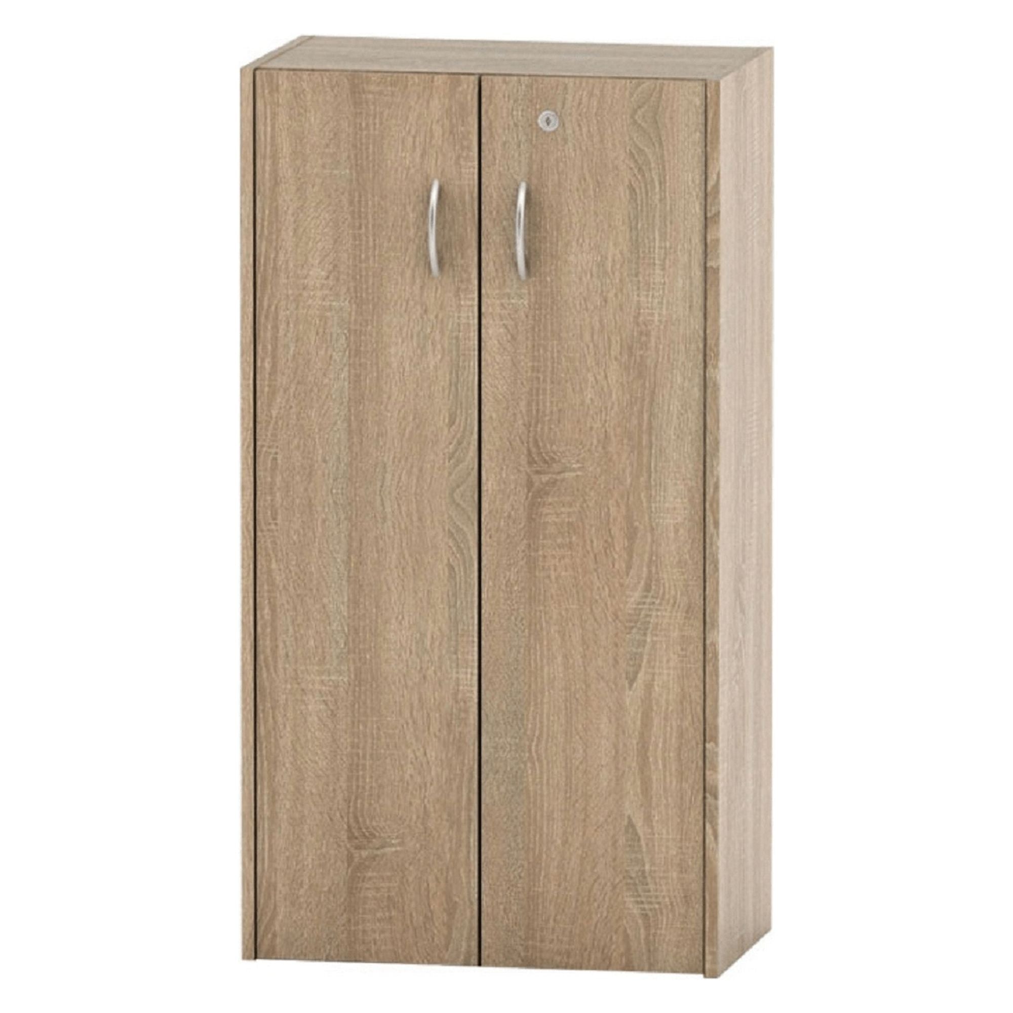 Dulap TEMPO ASISTENT NEW 034, stejar sonoma, DTD laminat, cu 2 usi, 57x34x106 cm