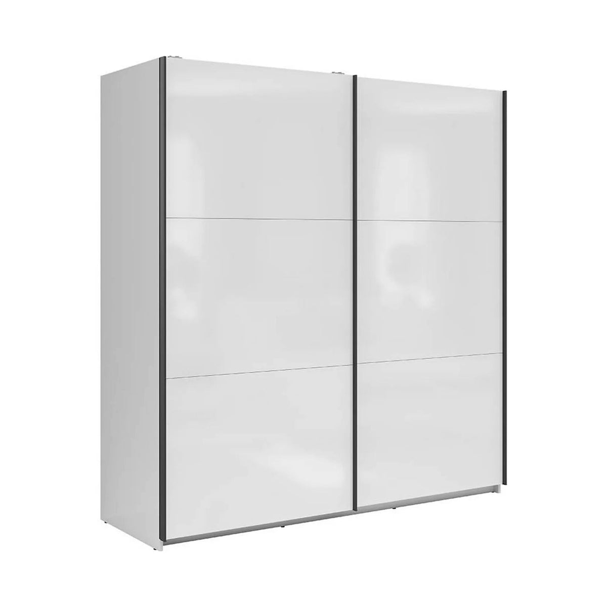 Dulap TETRIX, alb lucios, PAL, cu 2 usi, 183x60x196 cm