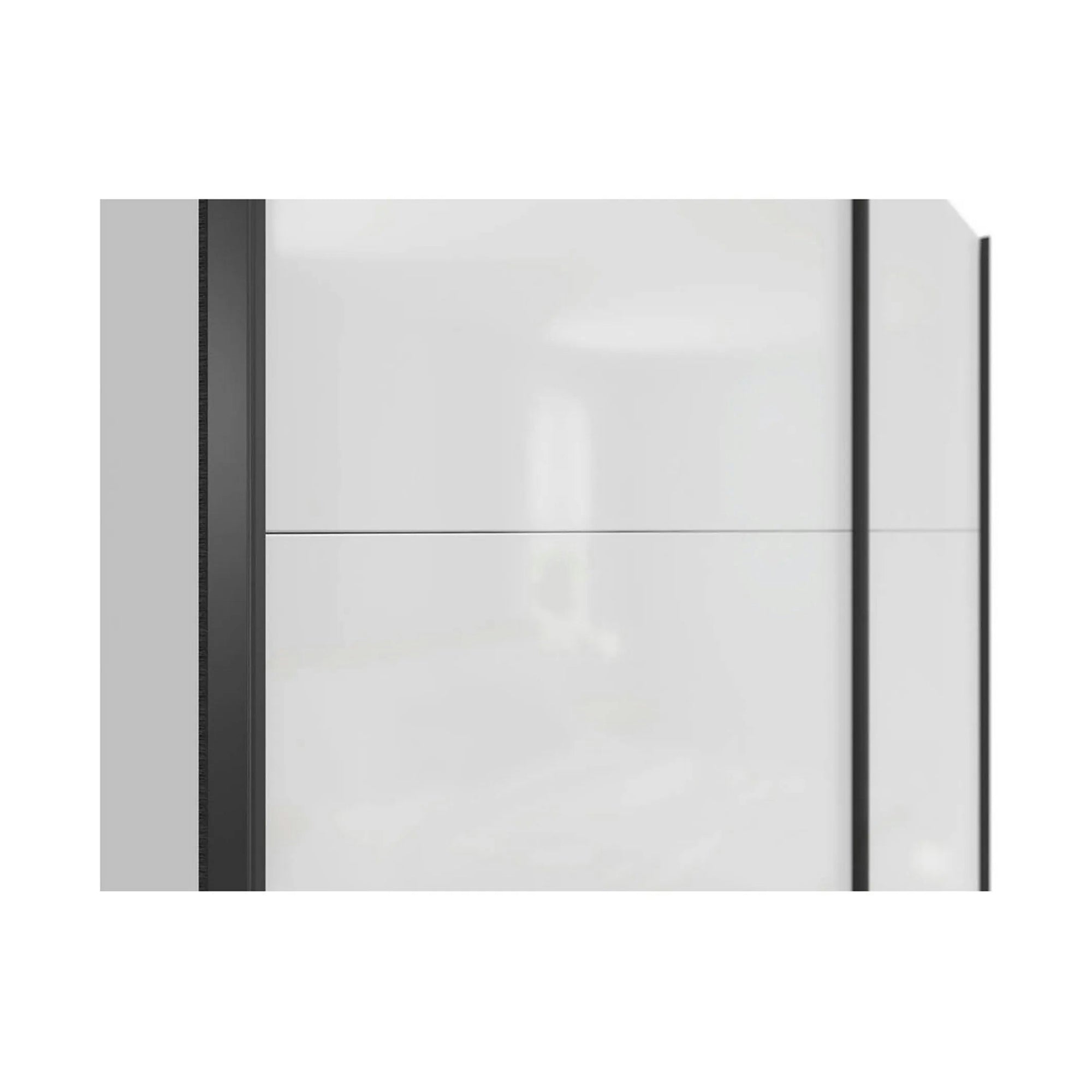 Dulap TETRIX, alb lucios, PAL, cu 2 usi, 183x60x196 cm