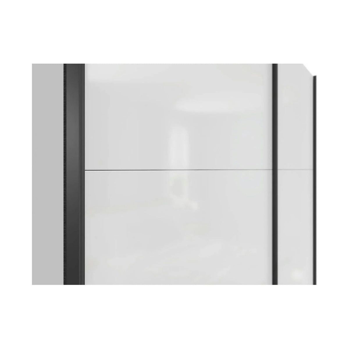 Dulap TETRIX, alb lucios, PAL, cu 2 usi, 183x60x196 cm