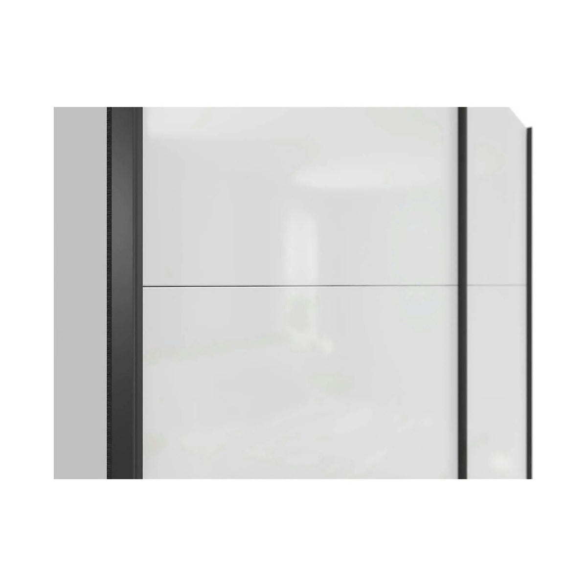 Dulap TETRIX, alb lucios, PAL, cu 2 usi, 183x60x196 cm