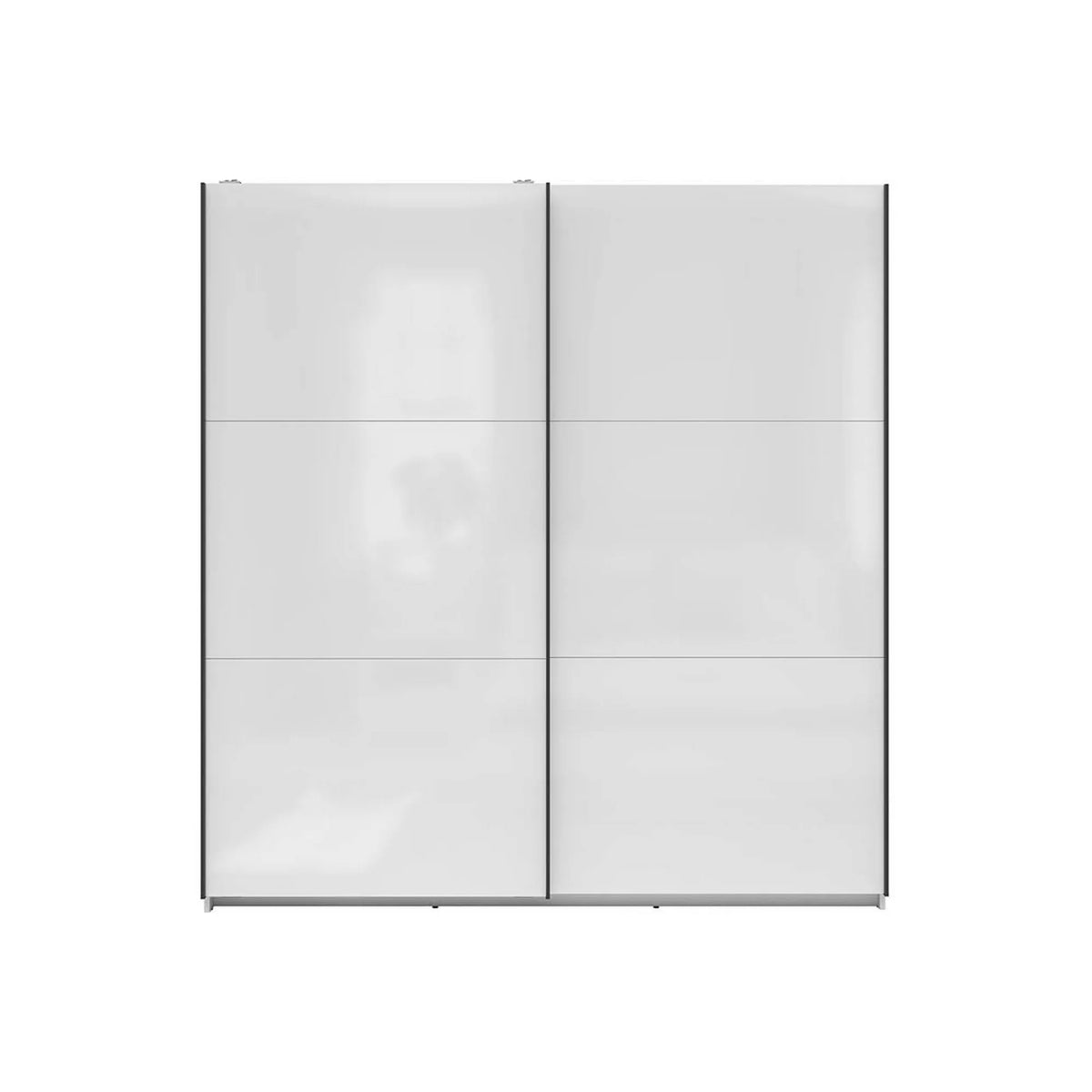 Dulap TETRIX, alb lucios, PAL, cu 2 usi, 183x60x196 cm