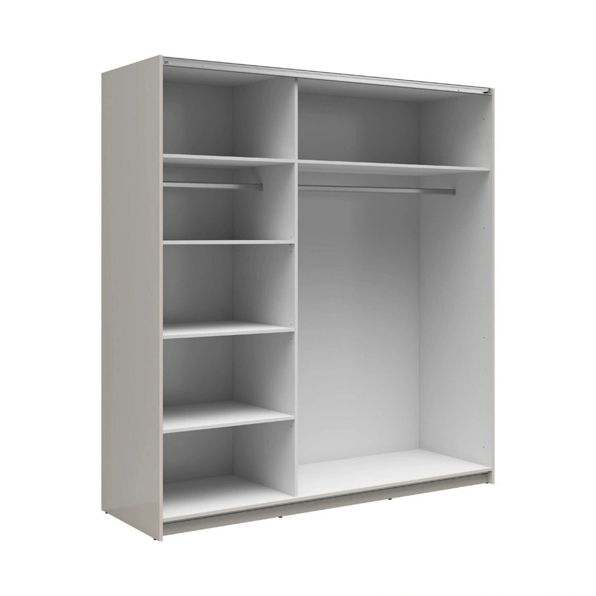 Dulap TETRIX, casmir, PAL, cu 2 usi si oglinda, 183x60x196 cm
